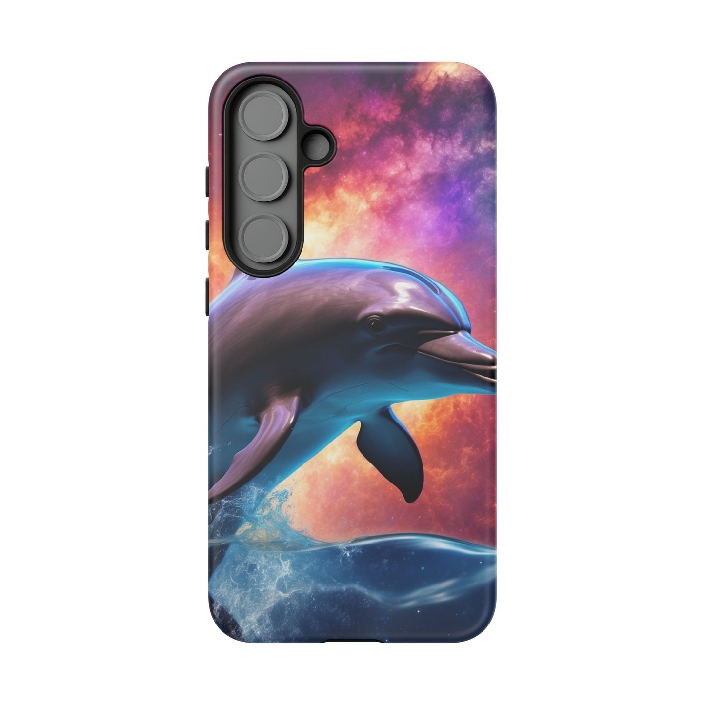 Cosmic Dolphin Galaxy Art - Samsung Galaxy Case