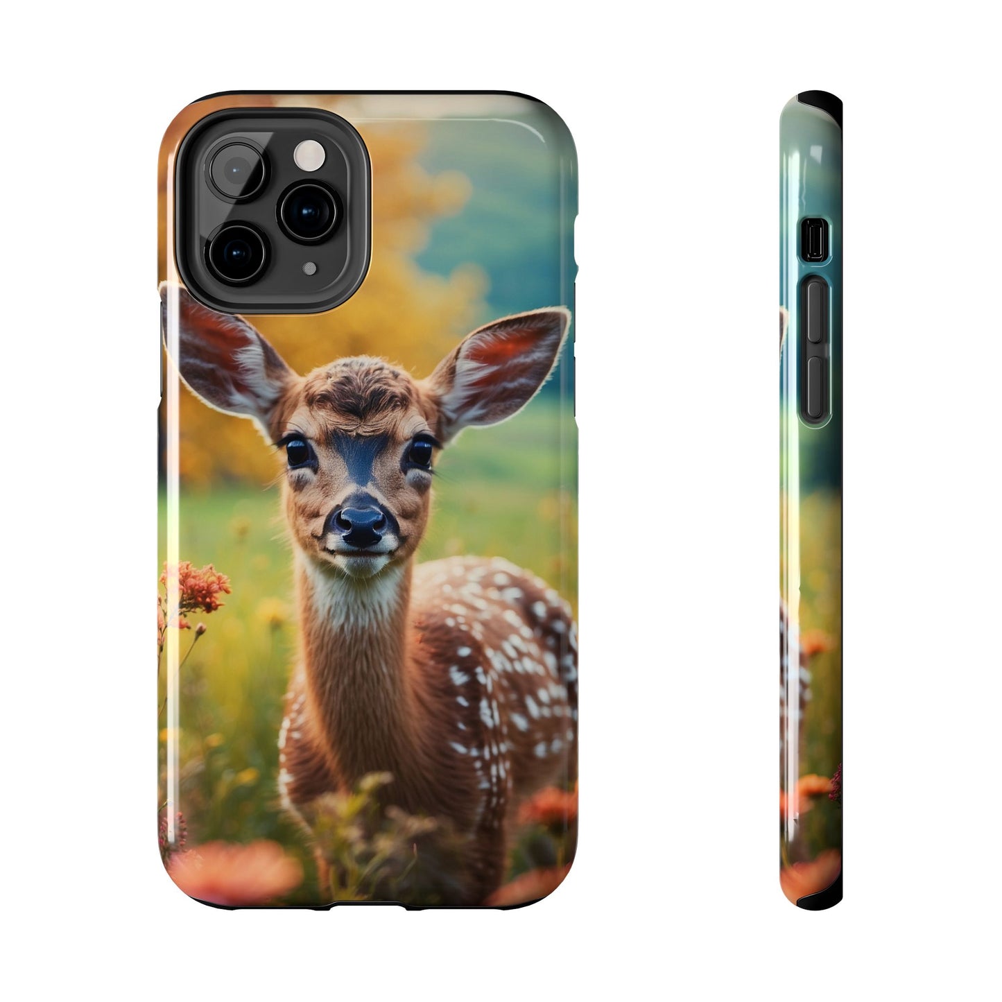 Golden Meadow Fawn iPhone Case