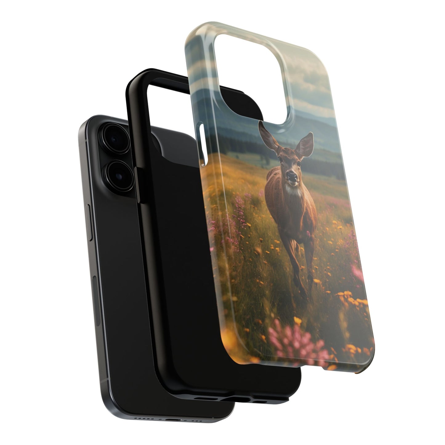 Rustic Meadow Deer – iPhone Case