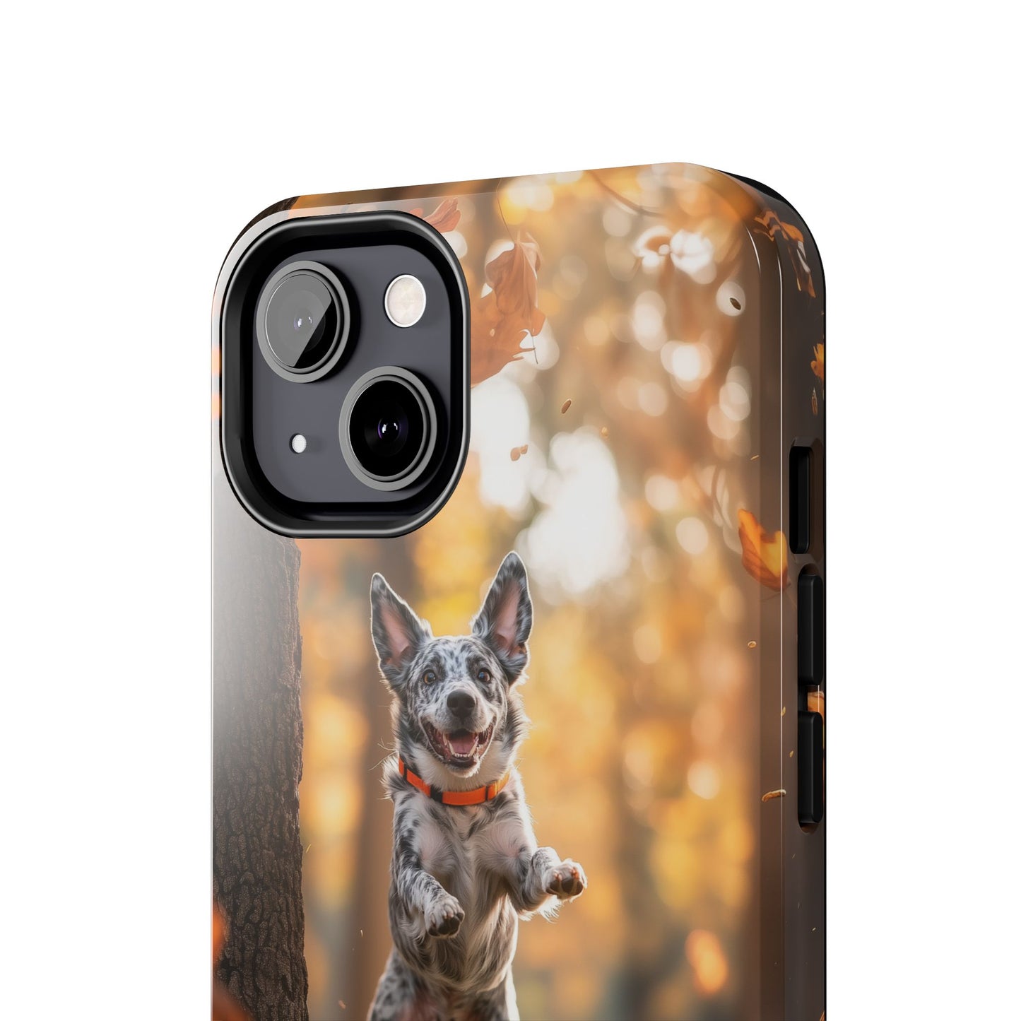 Energetic Blue Heeler Forest Pup Phone Case – Durable Outdoor-Inspired Design