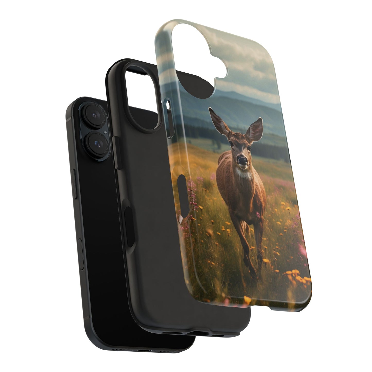 Rustic Meadow Deer – iPhone Case