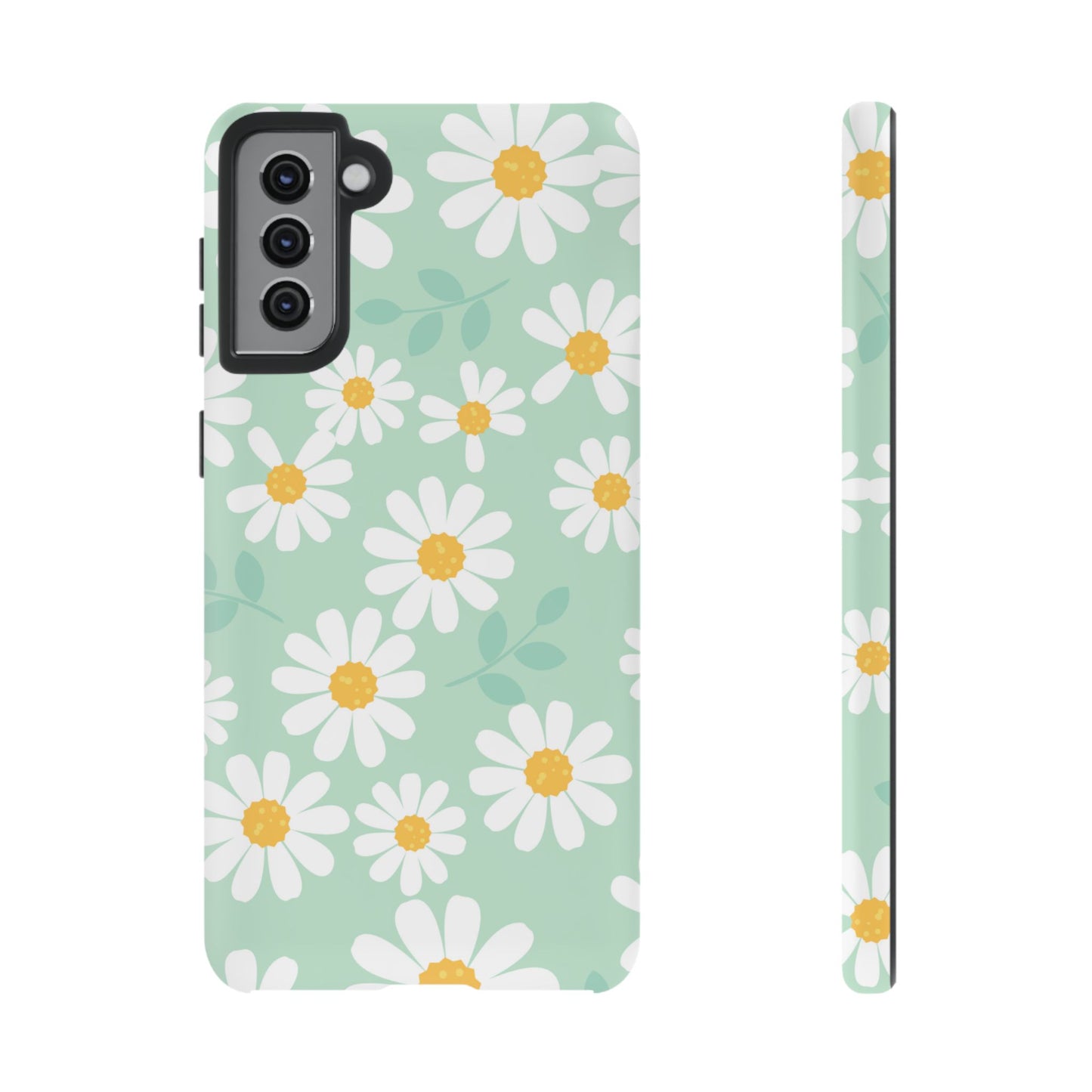 Charming Daisy Floral Tough Samsung Galaxy Case – Spring Pastel Design, Shockproof & Slim