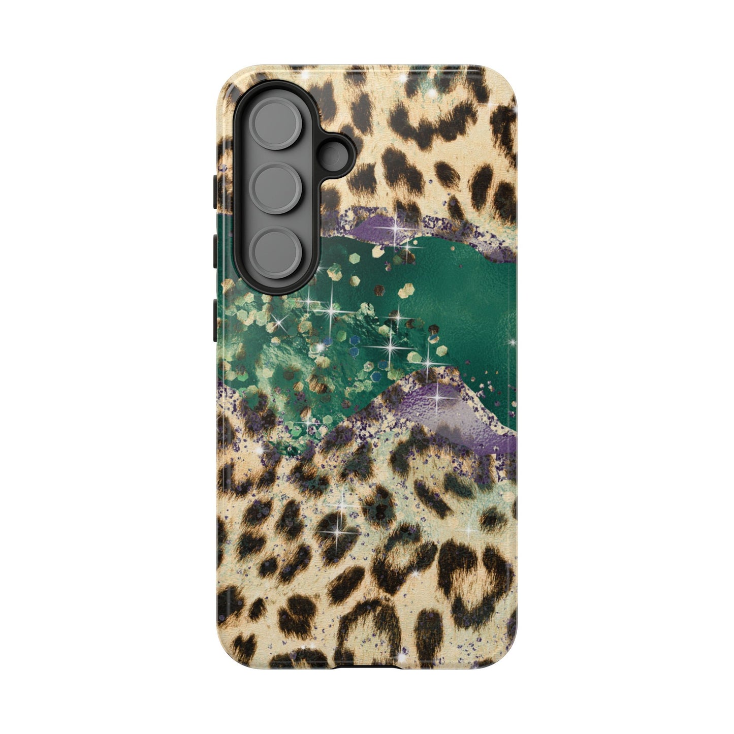 Emerald Glitter Leopard Print - iPhone Series Case