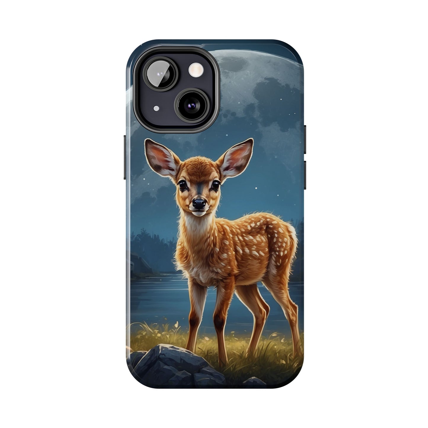iPhone Case – Enchanted Fawn Under the Moonlit Sky