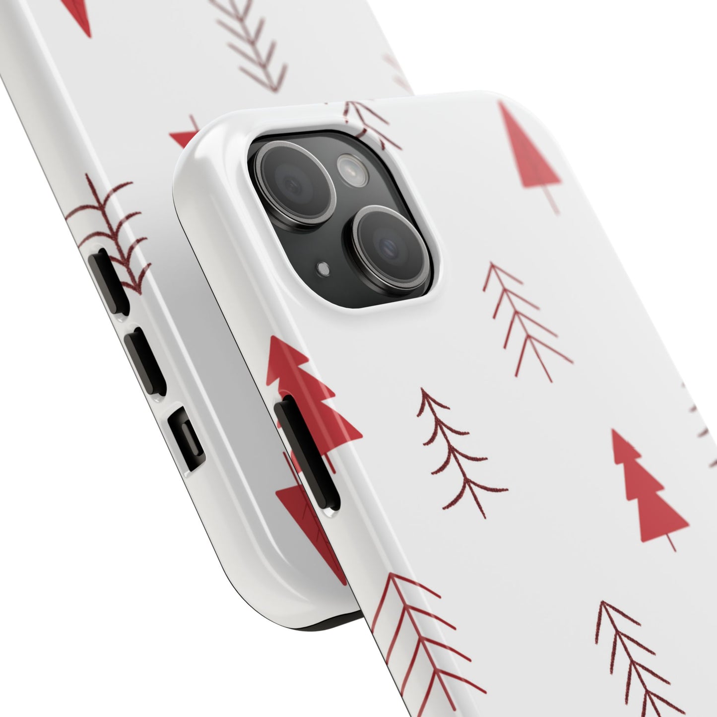 Scandi Red Pine Trees - iPhone Series Case