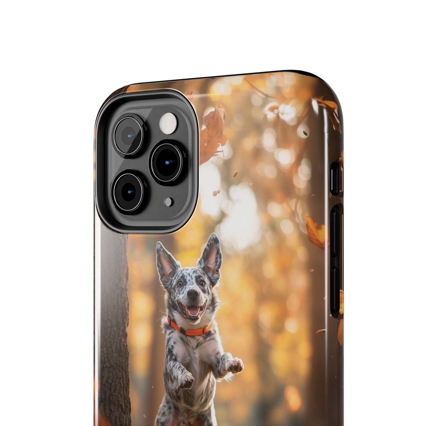Energetic Blue Heeler Forest Pup Phone Case – Durable Outdoor-Inspired Design