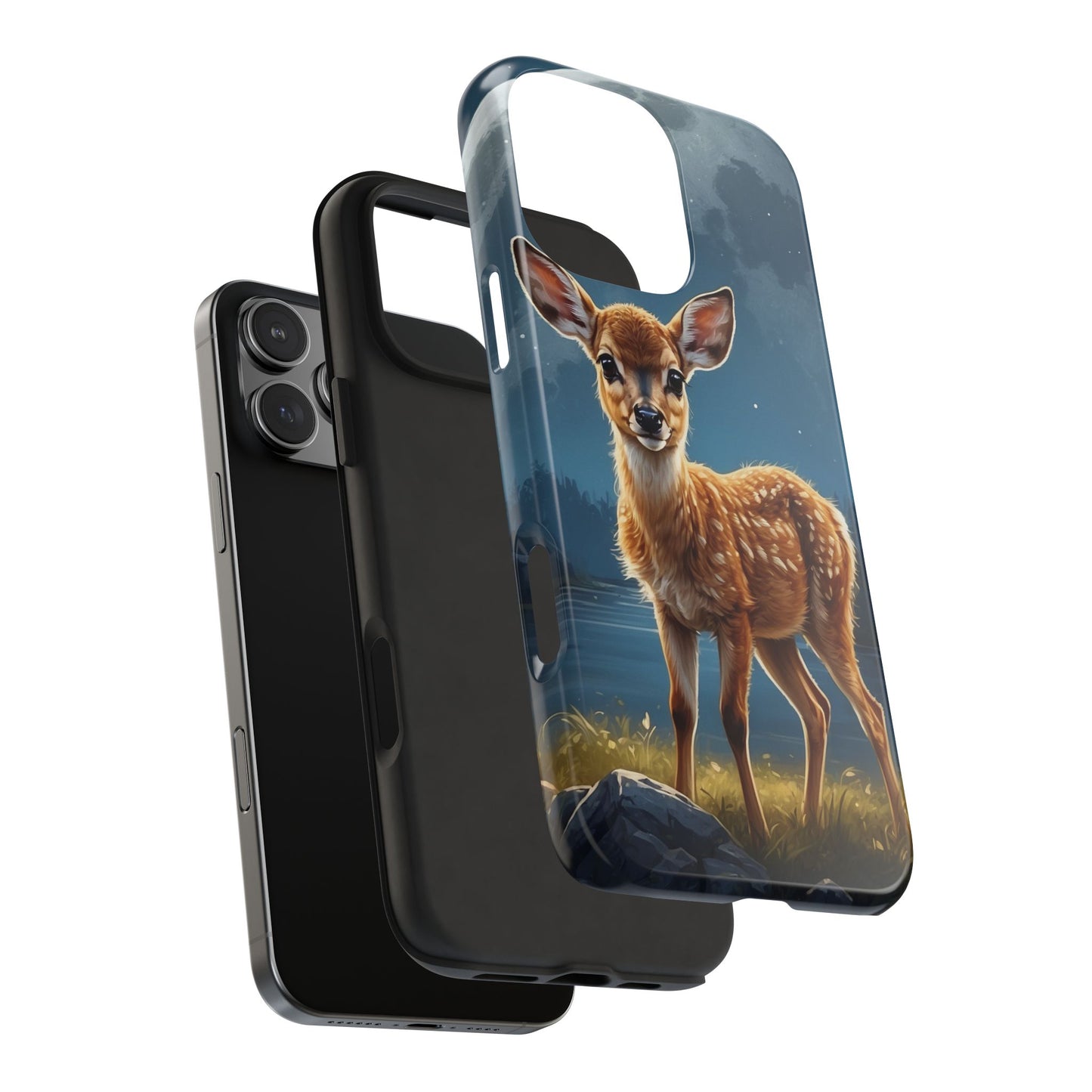 iPhone Case – Enchanted Fawn Under the Moonlit Sky