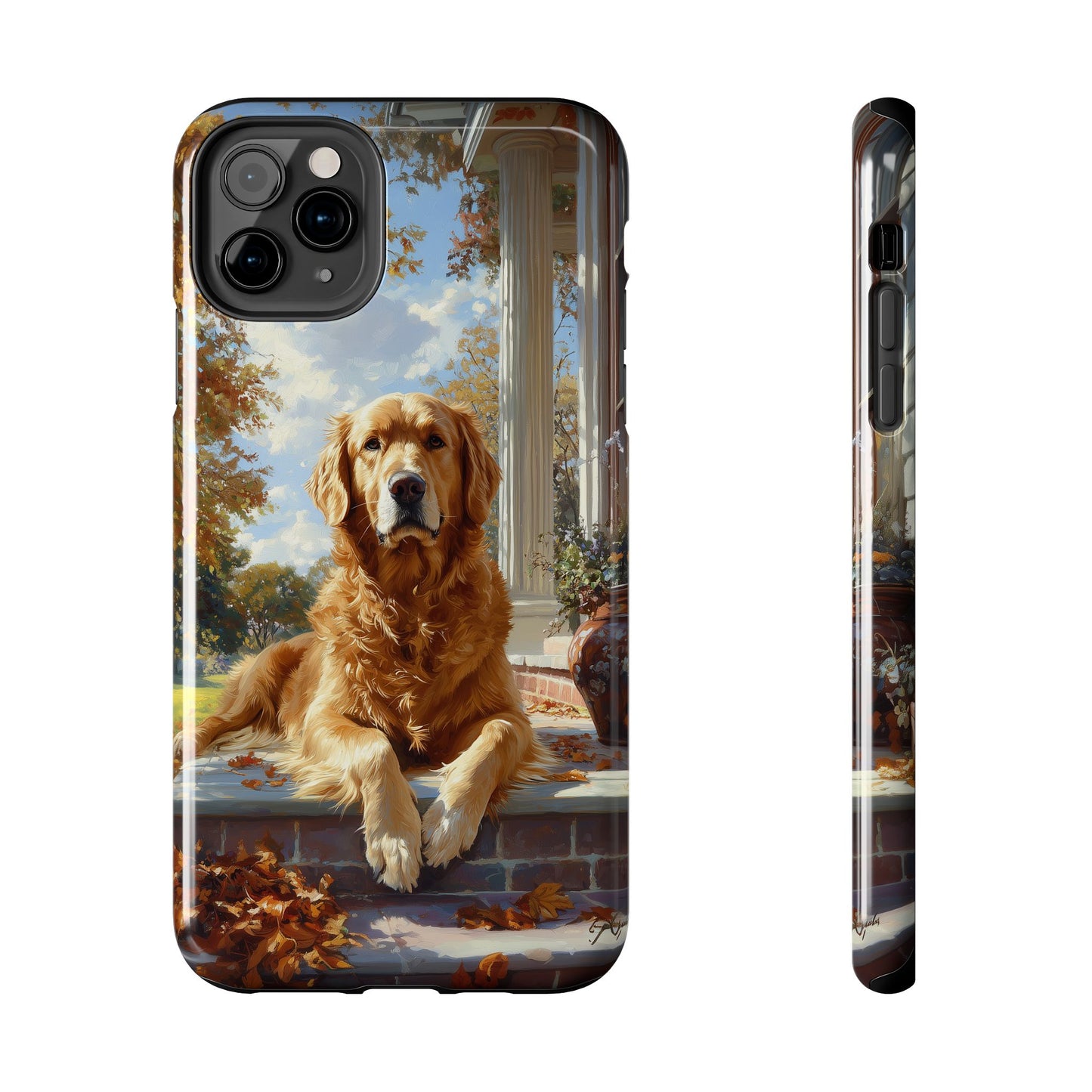 Golden Retriever Autumn Serenity - iPhone Series Case