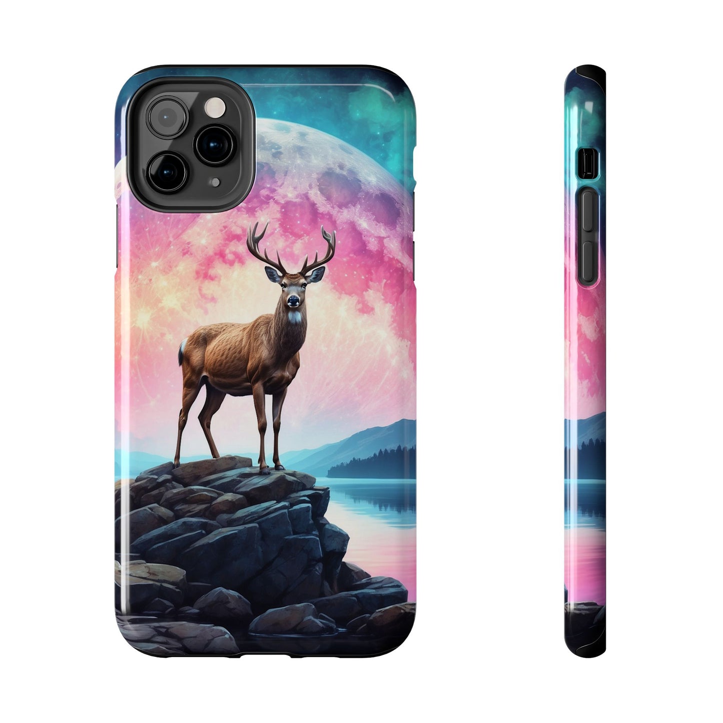 Stag in Moonlit Glow iPhone Case
