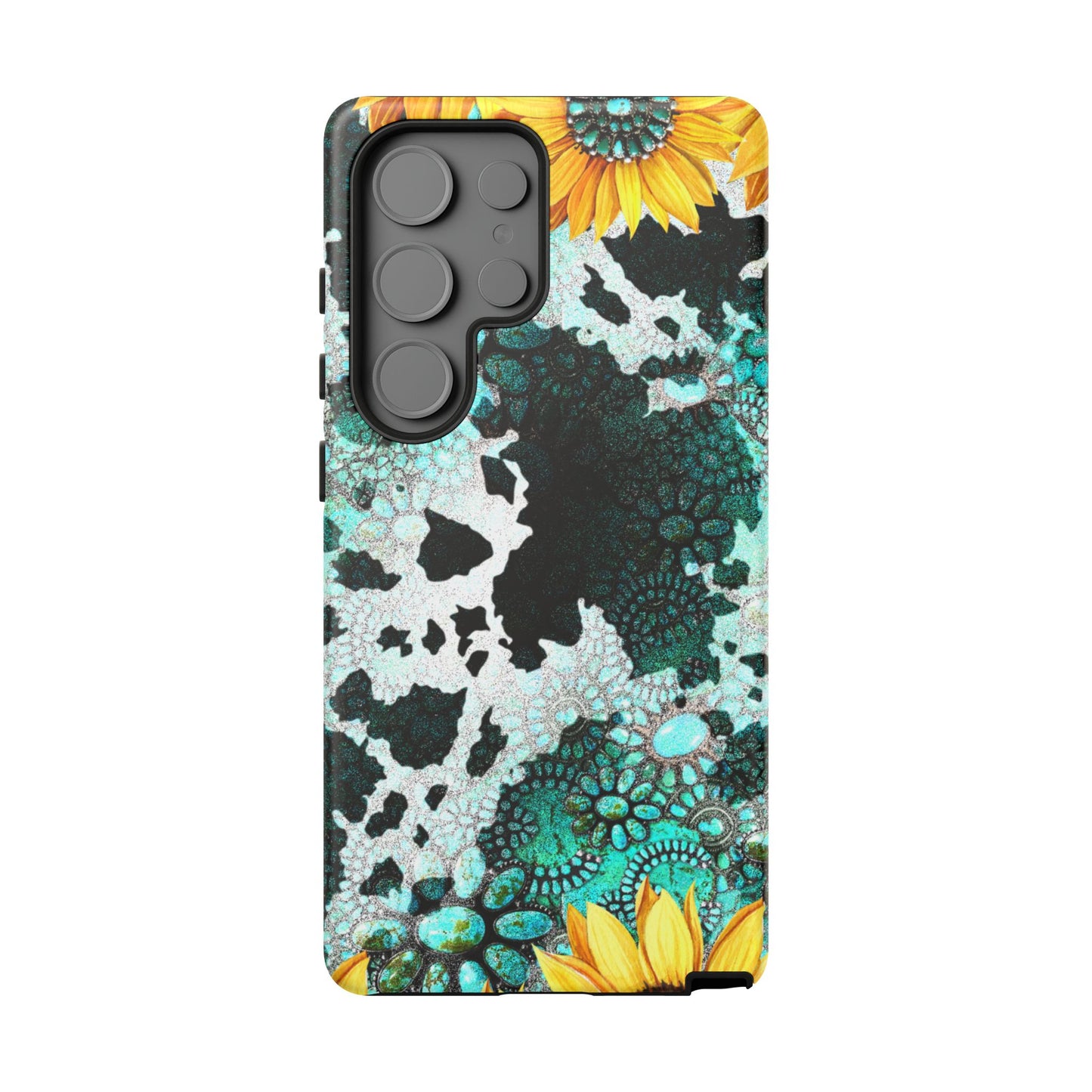 Boho Turquoise Sunflower Lace - Samsung Galaxy Series Case