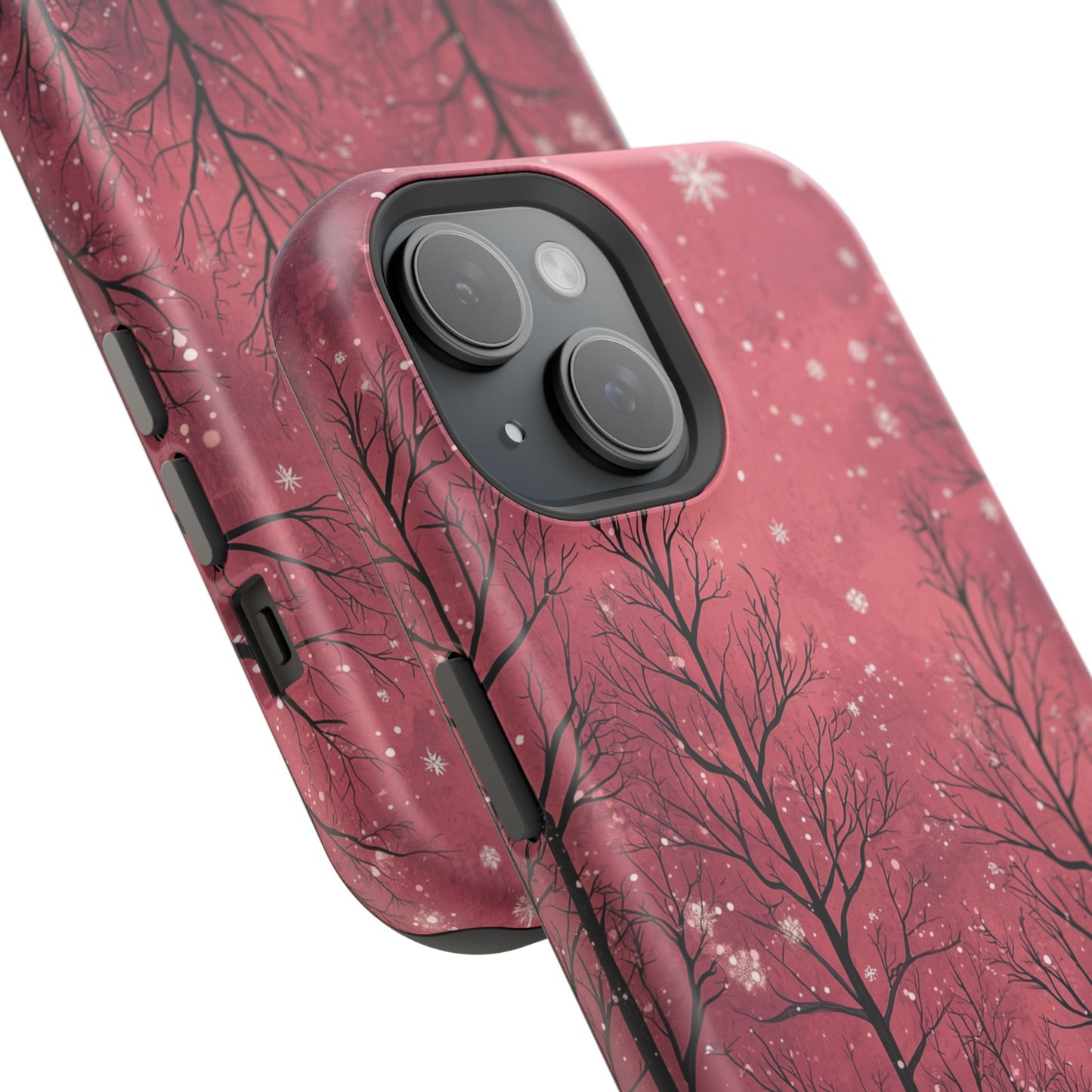 Pink Winter Twilight Forest - MagSafe iPhone Series Case