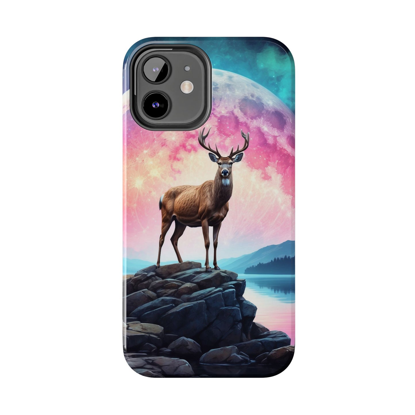 Stag in Moonlit Glow iPhone Case