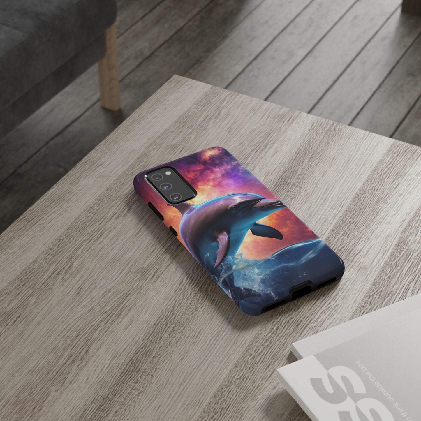 Cosmic Dolphin Galaxy Art - Samsung Galaxy Case