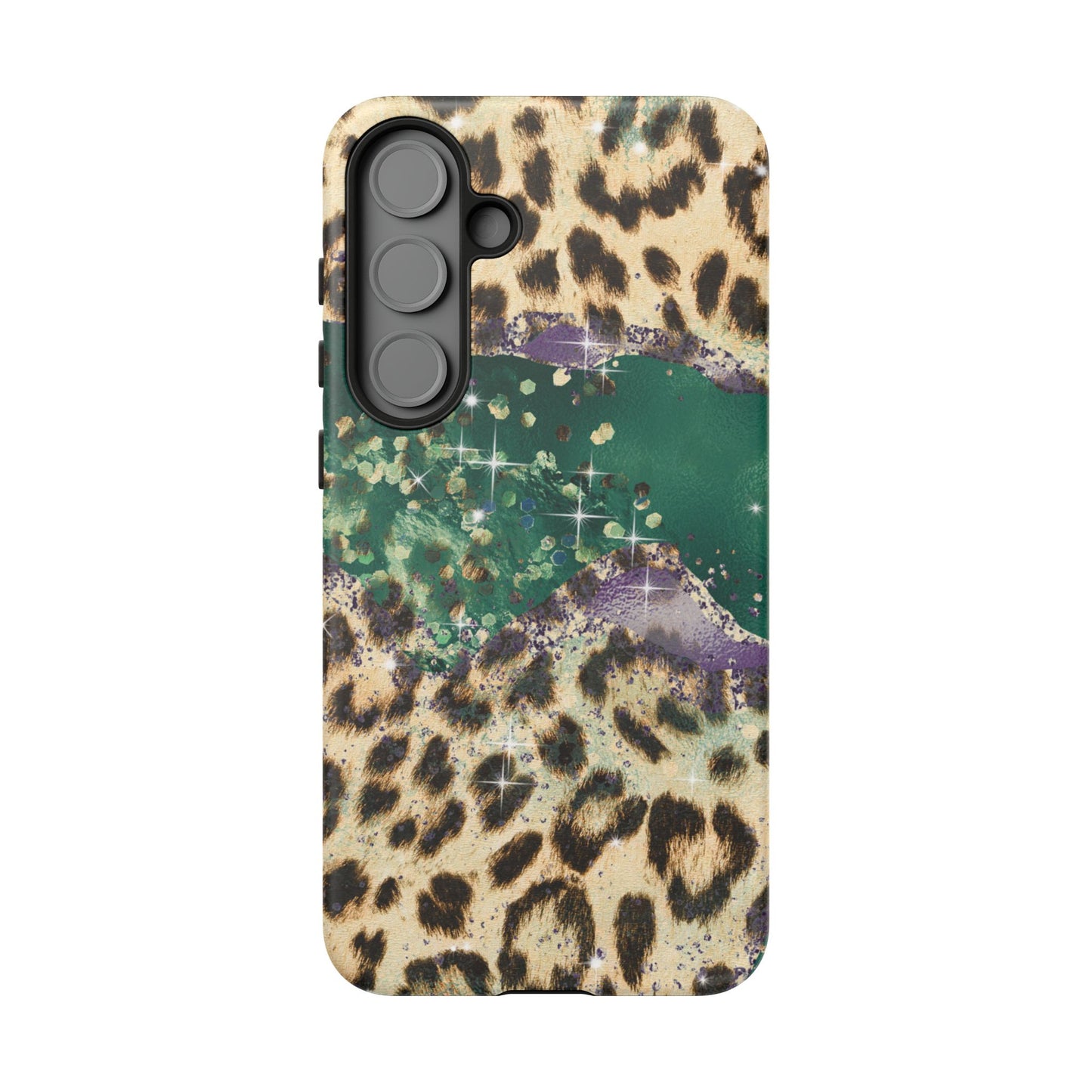 Emerald Glitter Leopard Print - iPhone Series Case