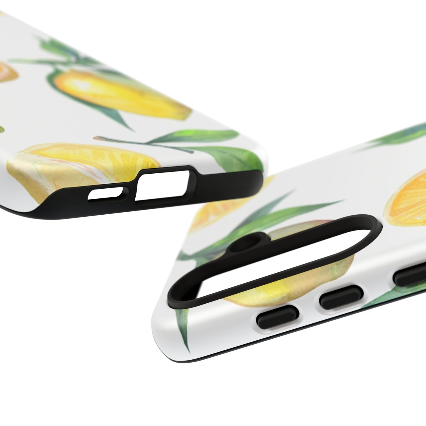 Lemon Grove Watercolor Tough Samsung Galaxy  Case – Fresh Citrus Design, Dual-Layer Protection