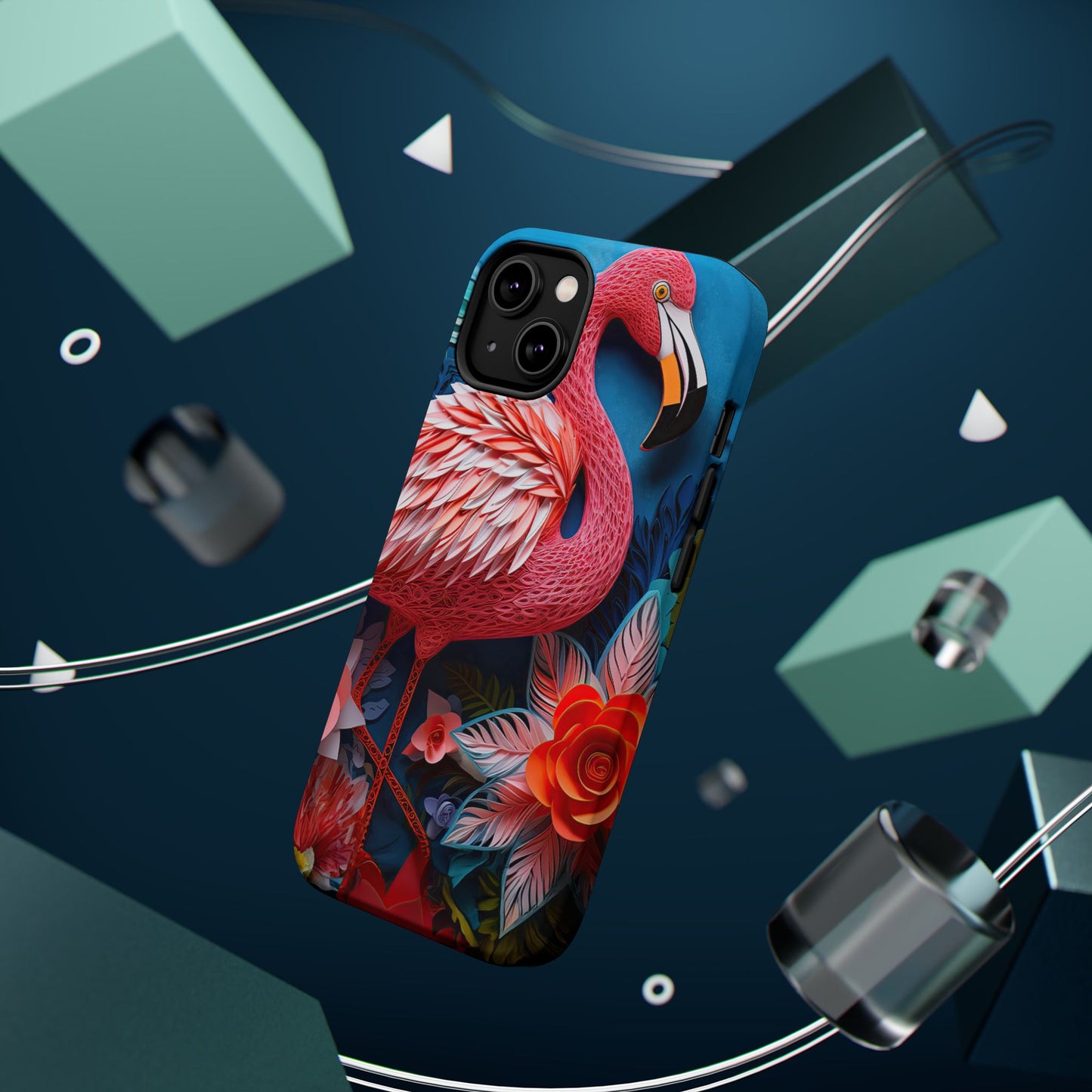 Flamingo Dreams – Bold Tropical MagSafe iPhone Case
