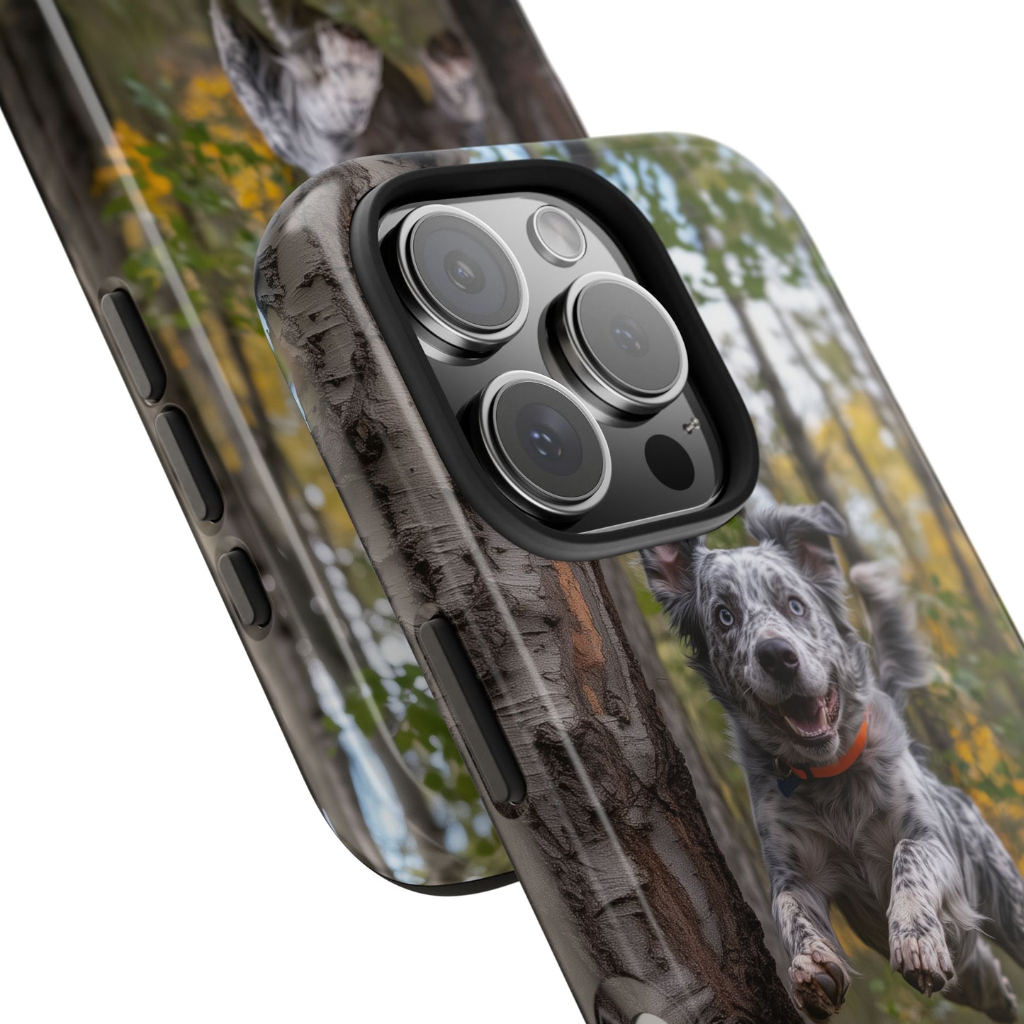 Happy Forest Dog iPhone Case – Nature-Inspired Protective Cover