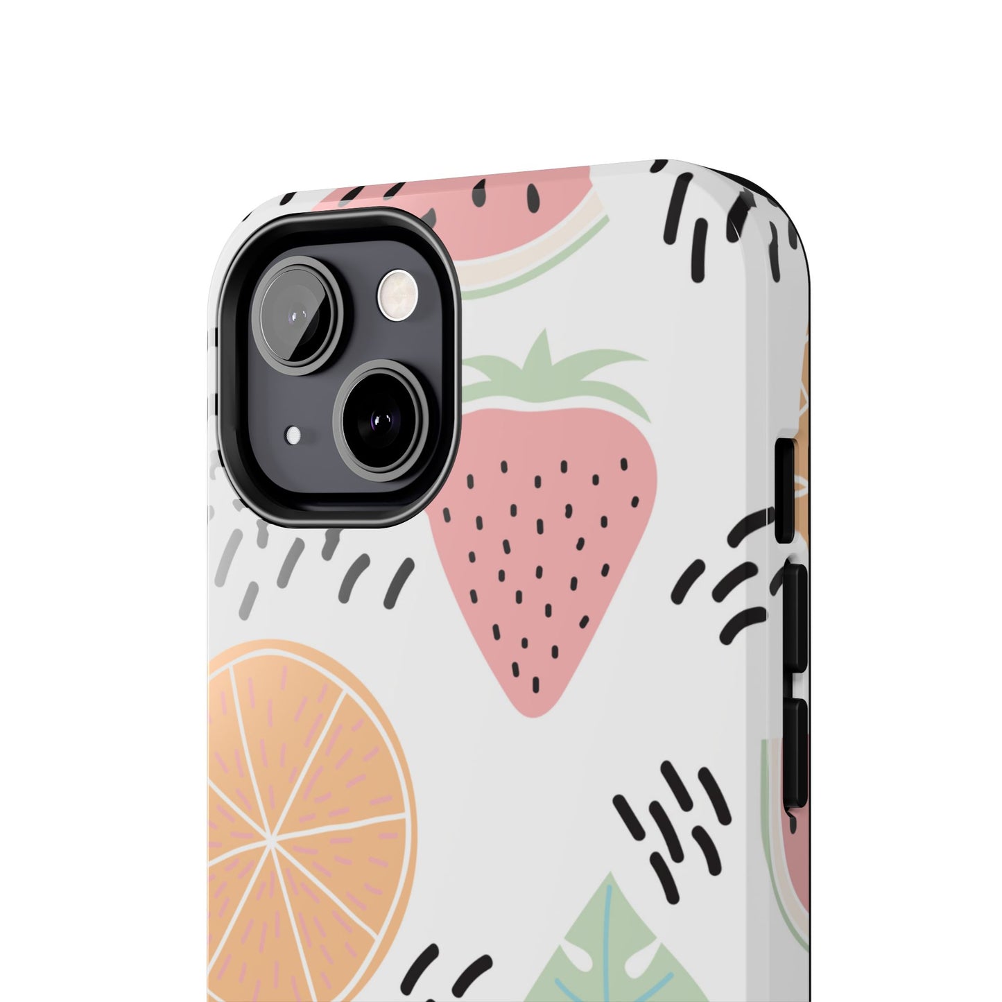 Tropical Fruit Fiesta Tough iPhone Case – Fun Watermelon, Pineapple, and Citrus Design - BOGO Cases