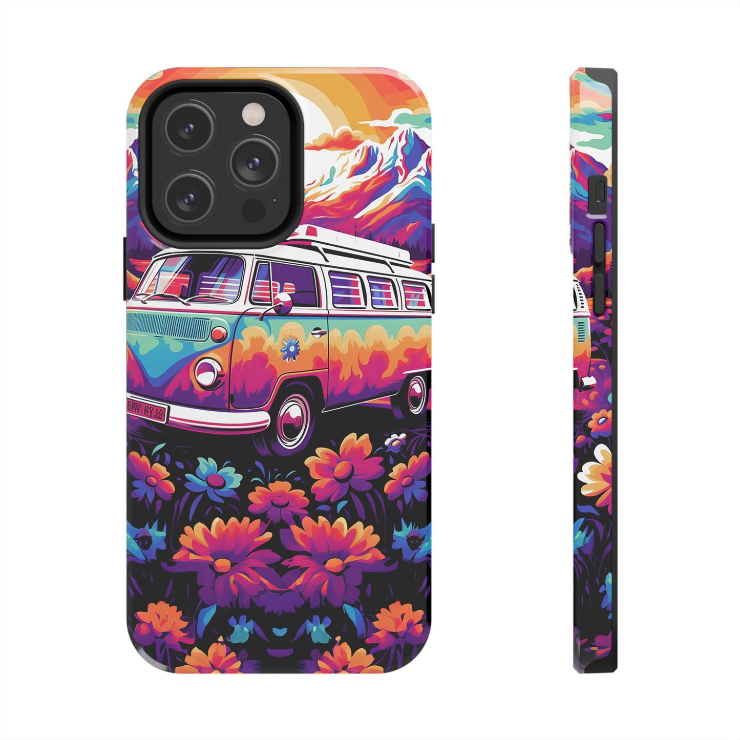 Groovy Floral Sunset Van – iPhone Series Case