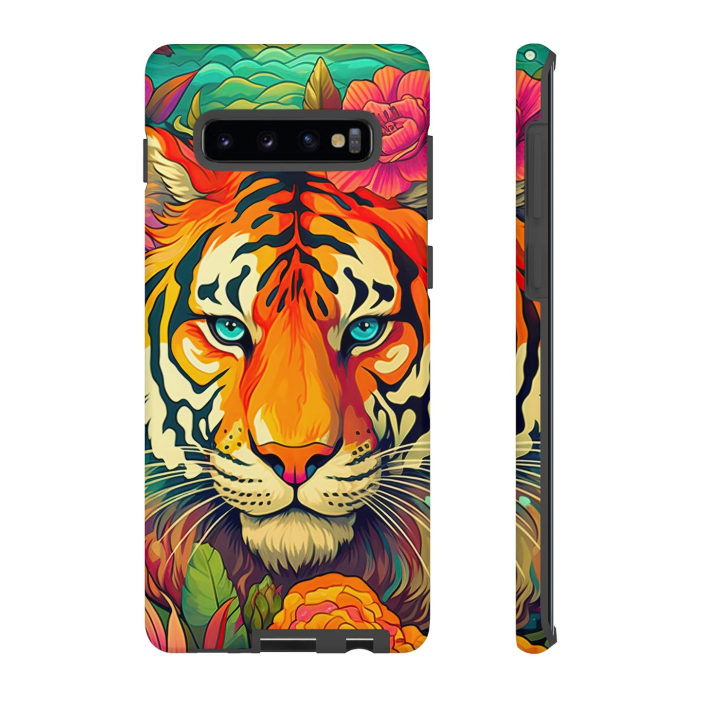 Fierce Rainbow Tiger Art - Samsung Galaxy Case