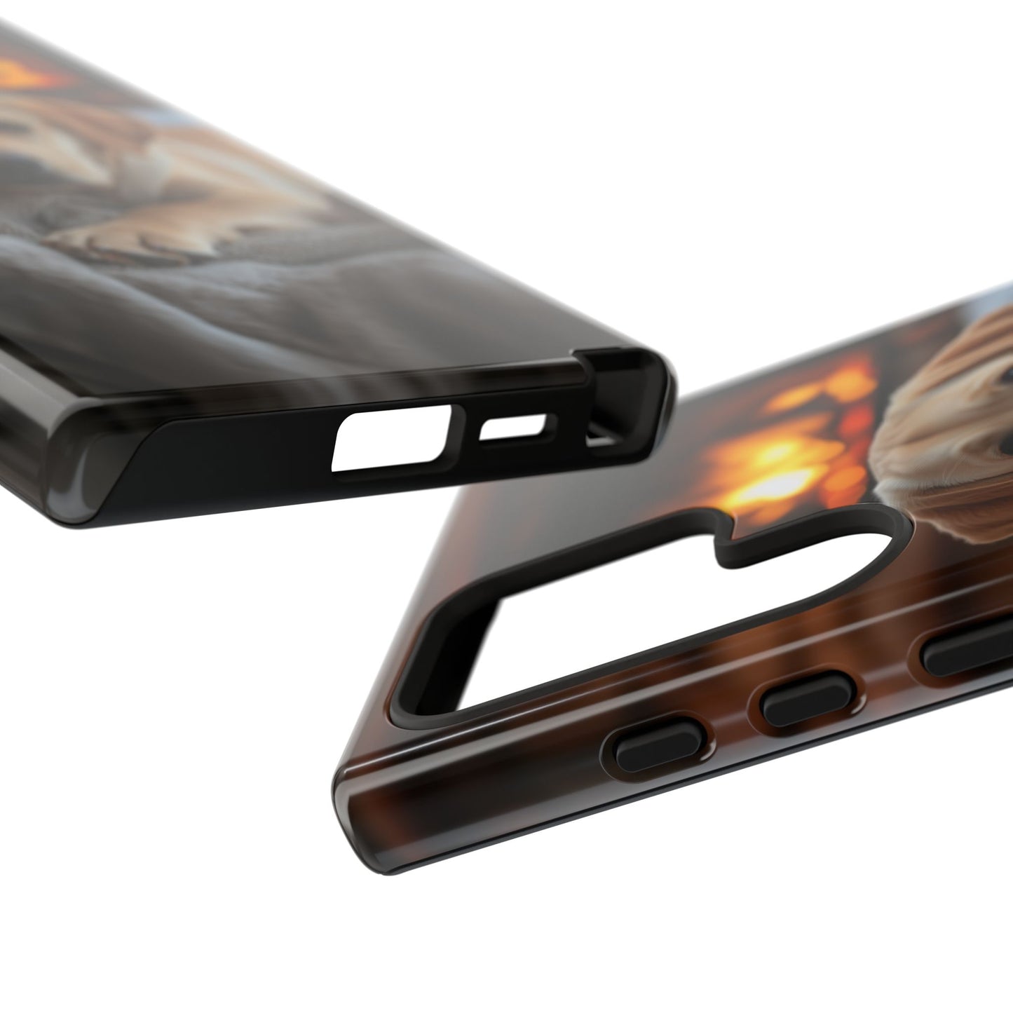 Cozy Labrador by the Fireplace - Samsung Galaxy Case