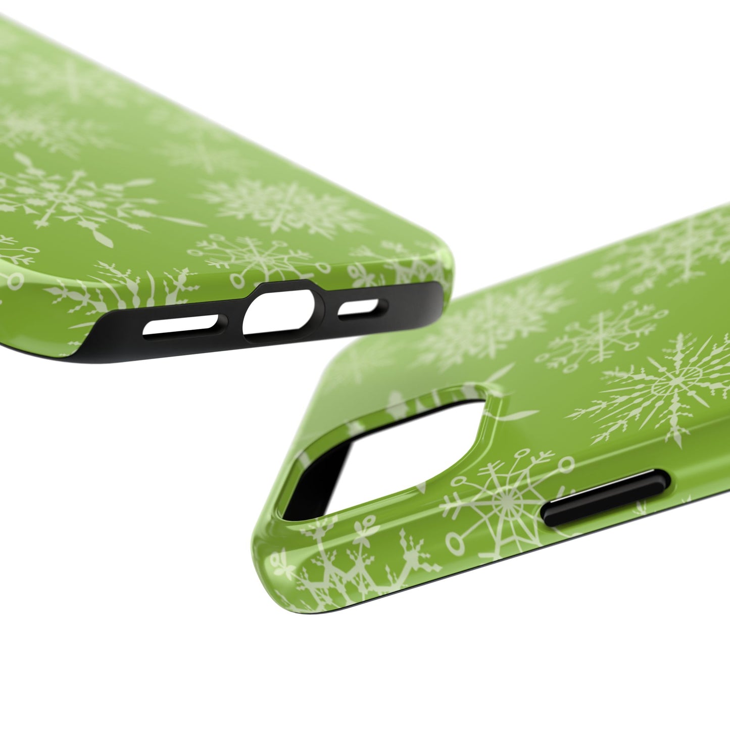 Green Snowflake Pattern – iPhone Series Case