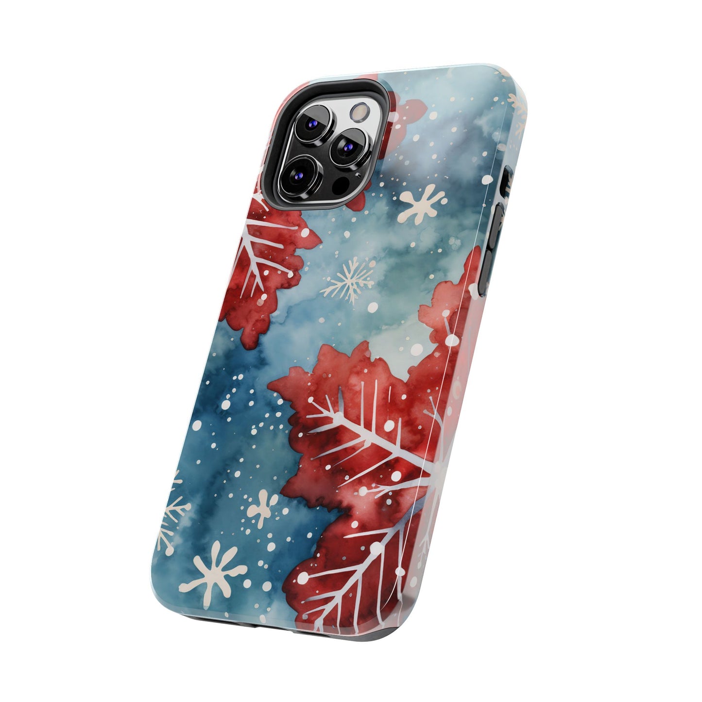 Crimson Snowflake Charm – iPhone Case Details: