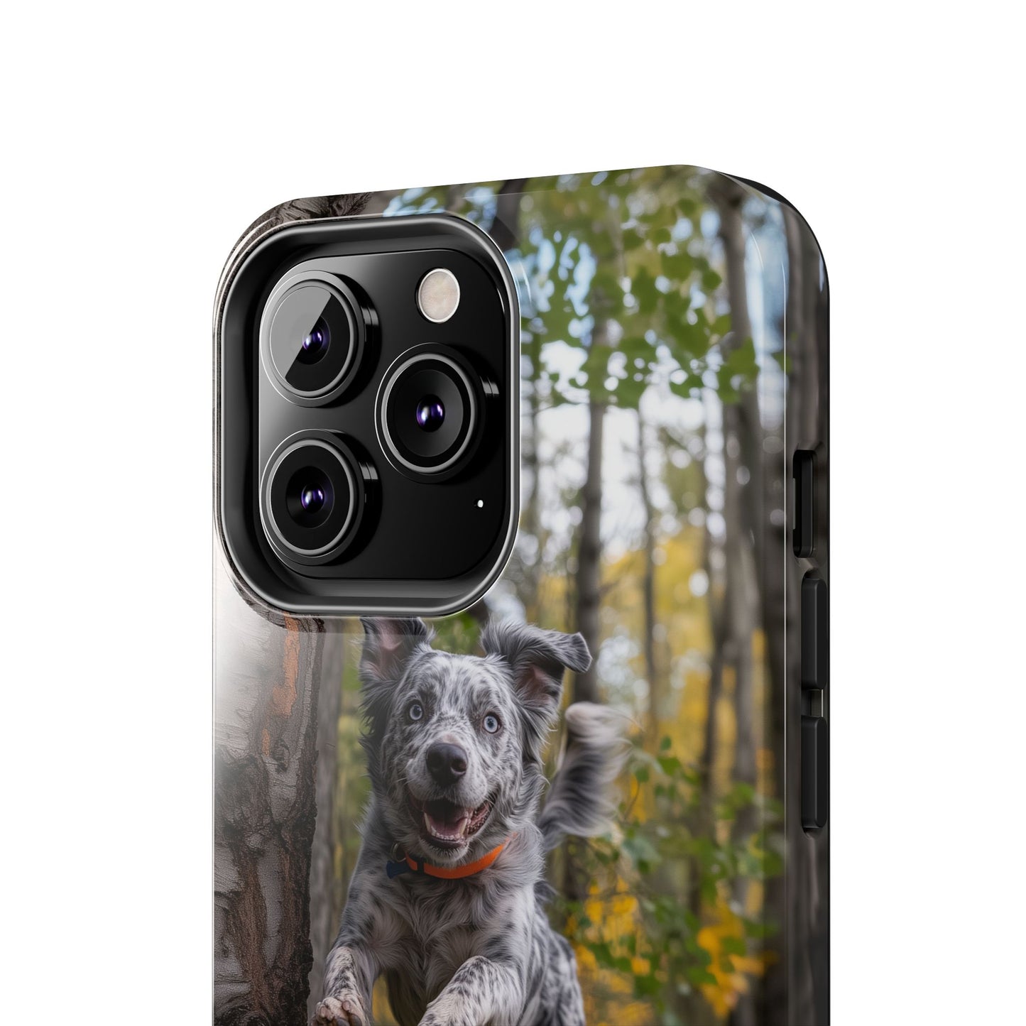 Happy Forest Dog iPhone Case – Nature-Inspired Protective Cover