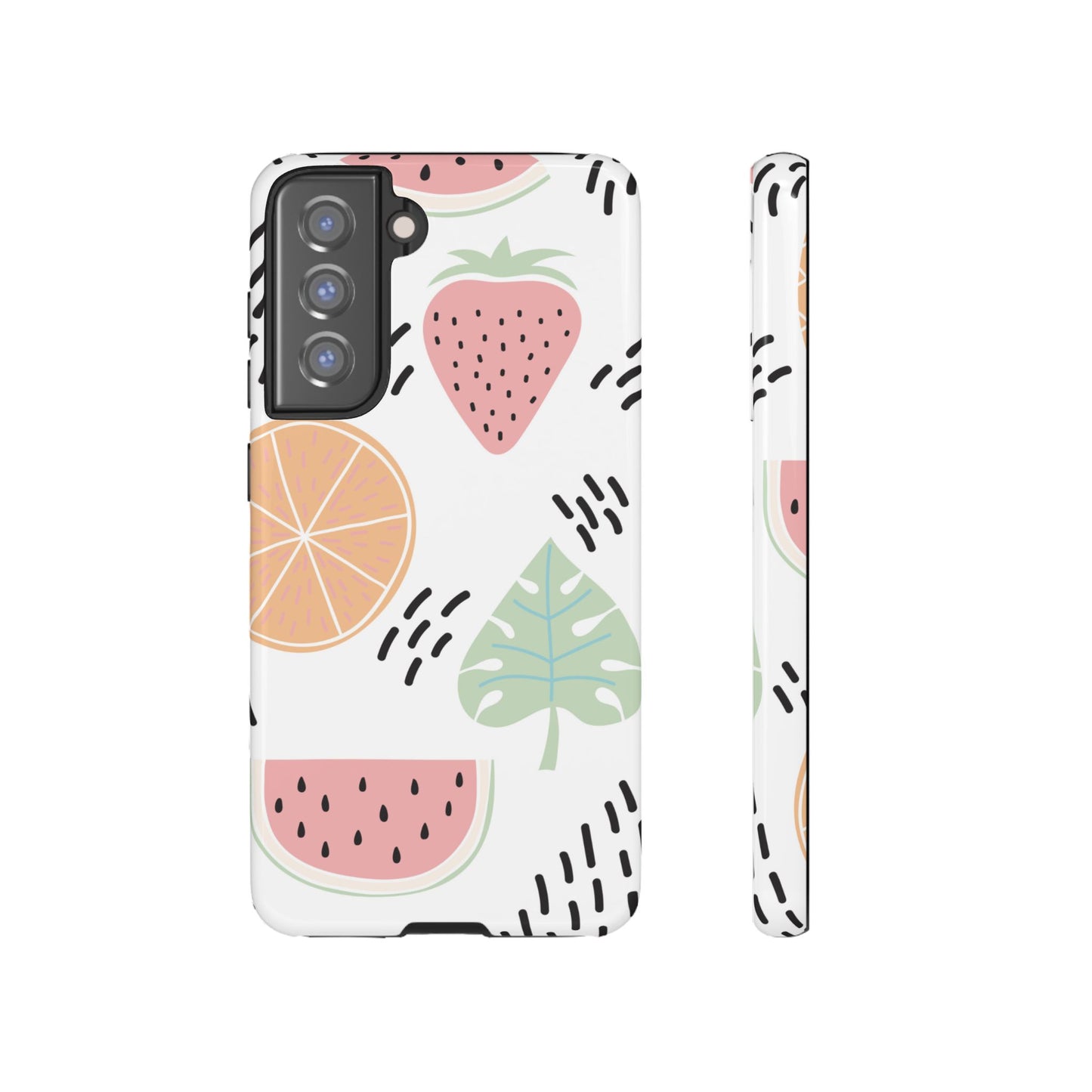 Tropical Fruit Fiesta Tough Samsung Galaxy  Case – Fun Watermelon, Pineapple, and Citrus Design