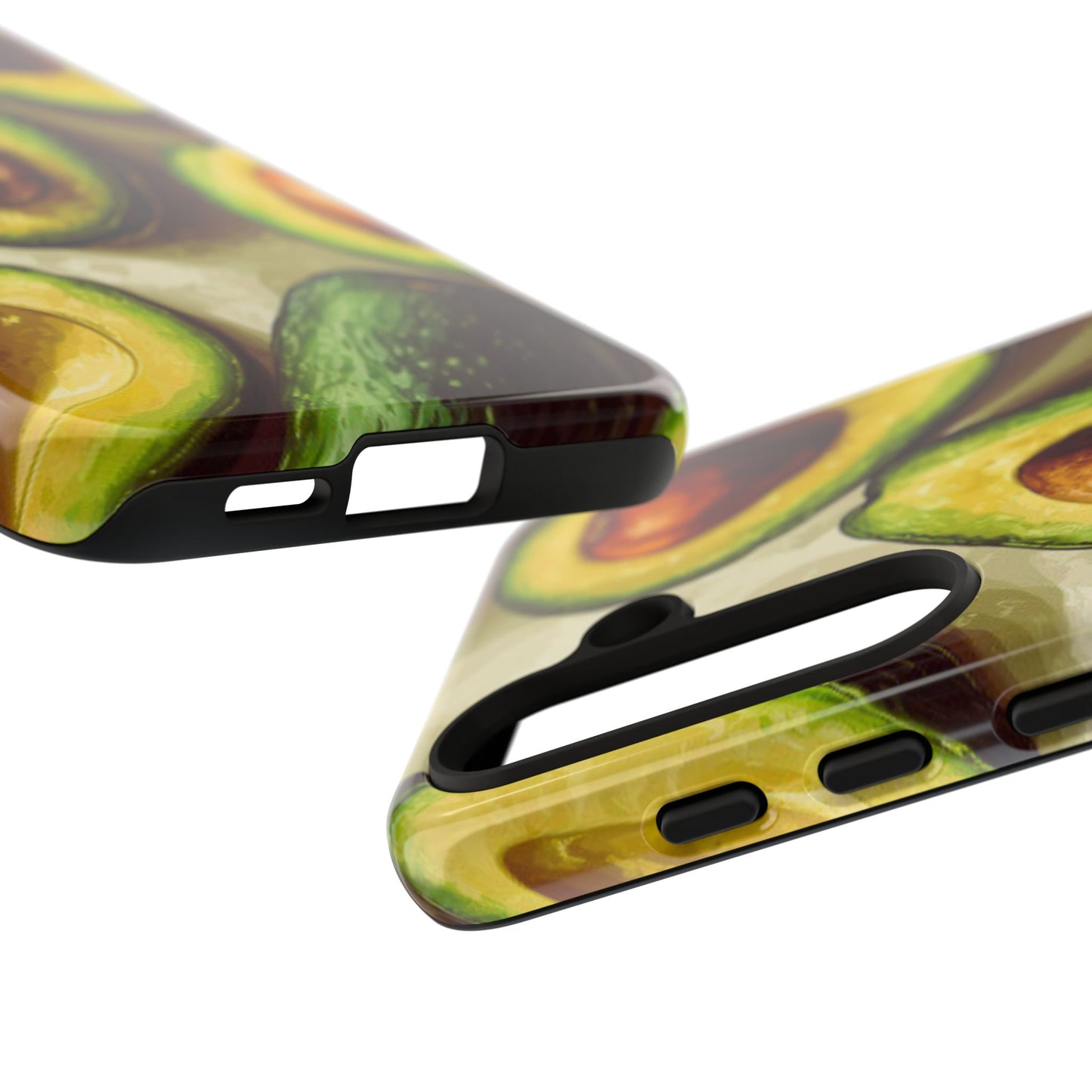 Realistic Avocado Samsung Galaxy  Case – Detailed Green Fruit Design, Shockproof Protection