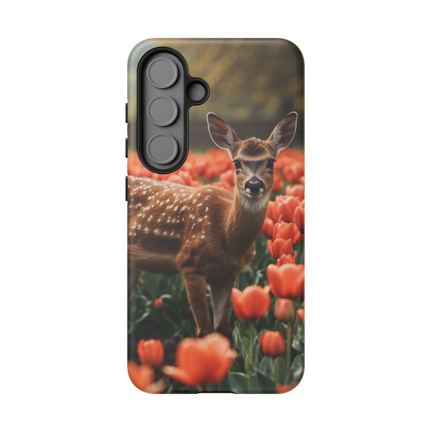 Fawn Among Tulips Samsung Galaxy Case