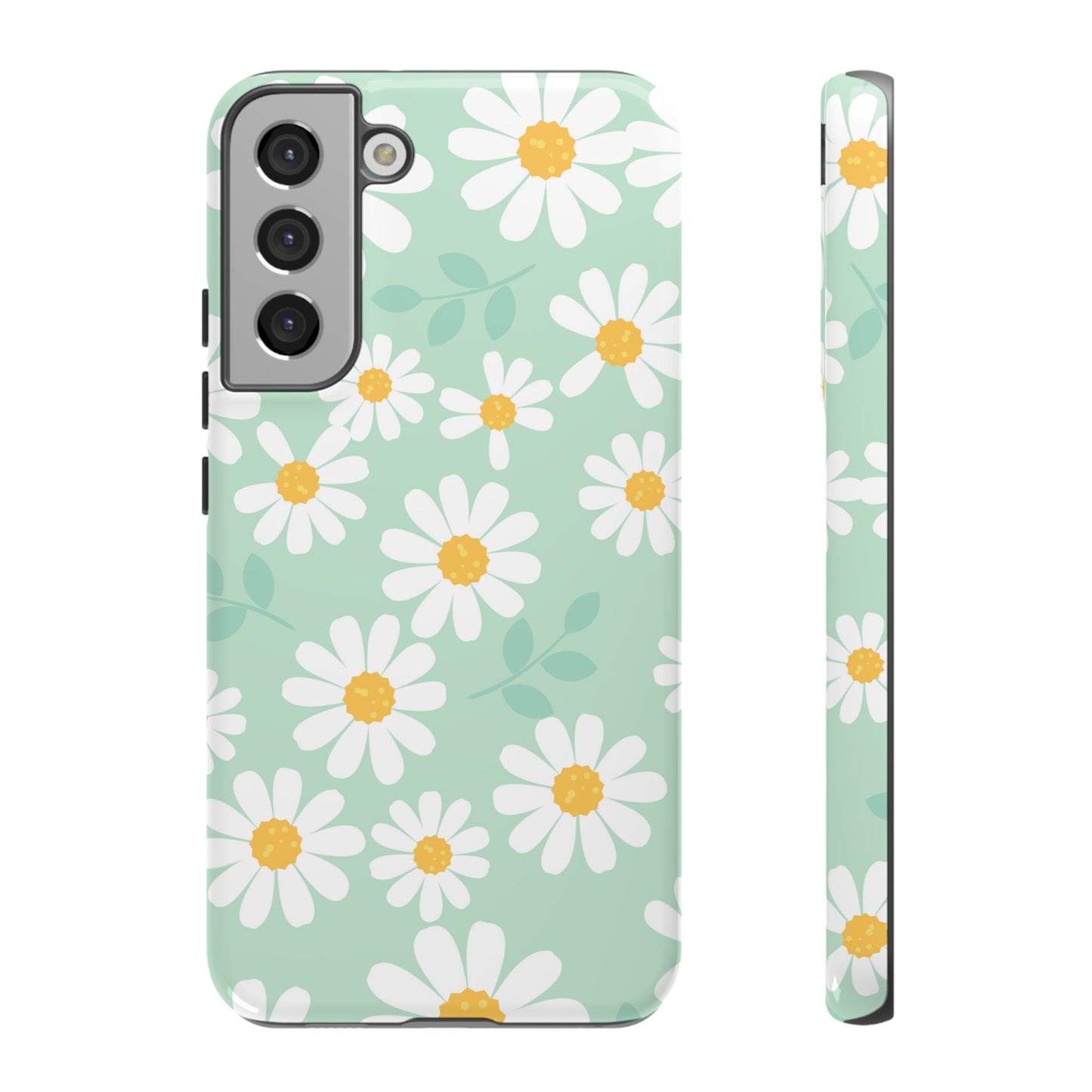 Charming Daisy Floral Tough Samsung Galaxy Case – Spring Pastel Design, Shockproof & Slim