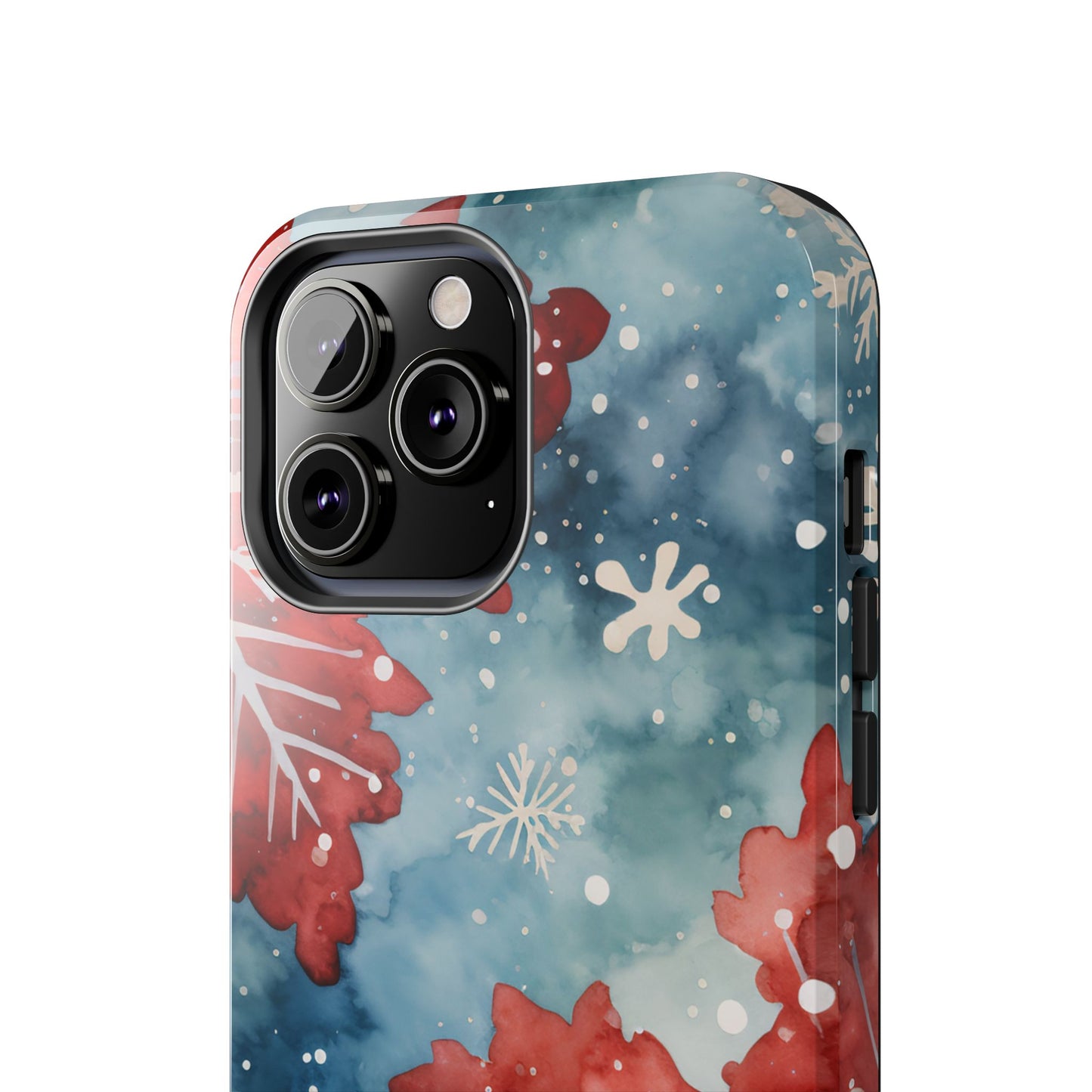 Crimson Snowflake Charm – iPhone Case Details:
