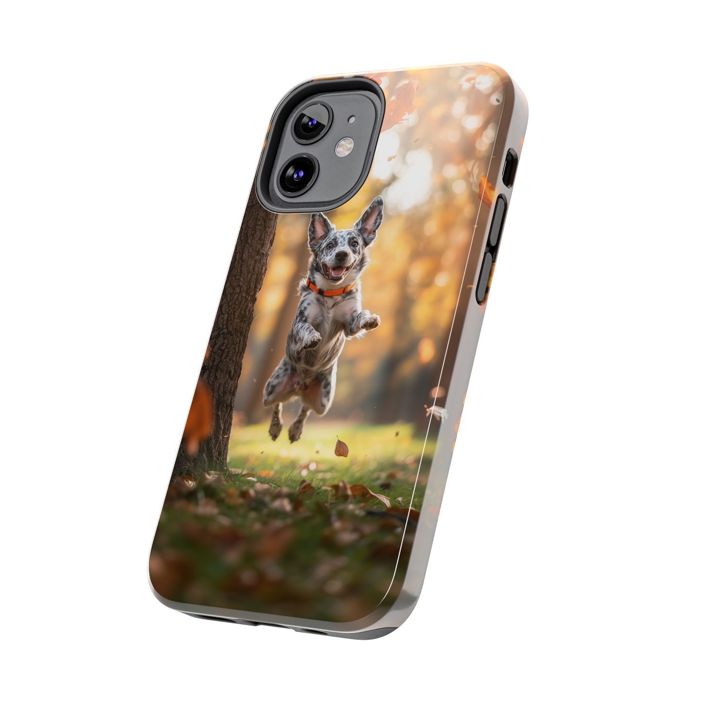 Energetic Blue Heeler Forest Pup Phone Case – Durable Outdoor-Inspired Design