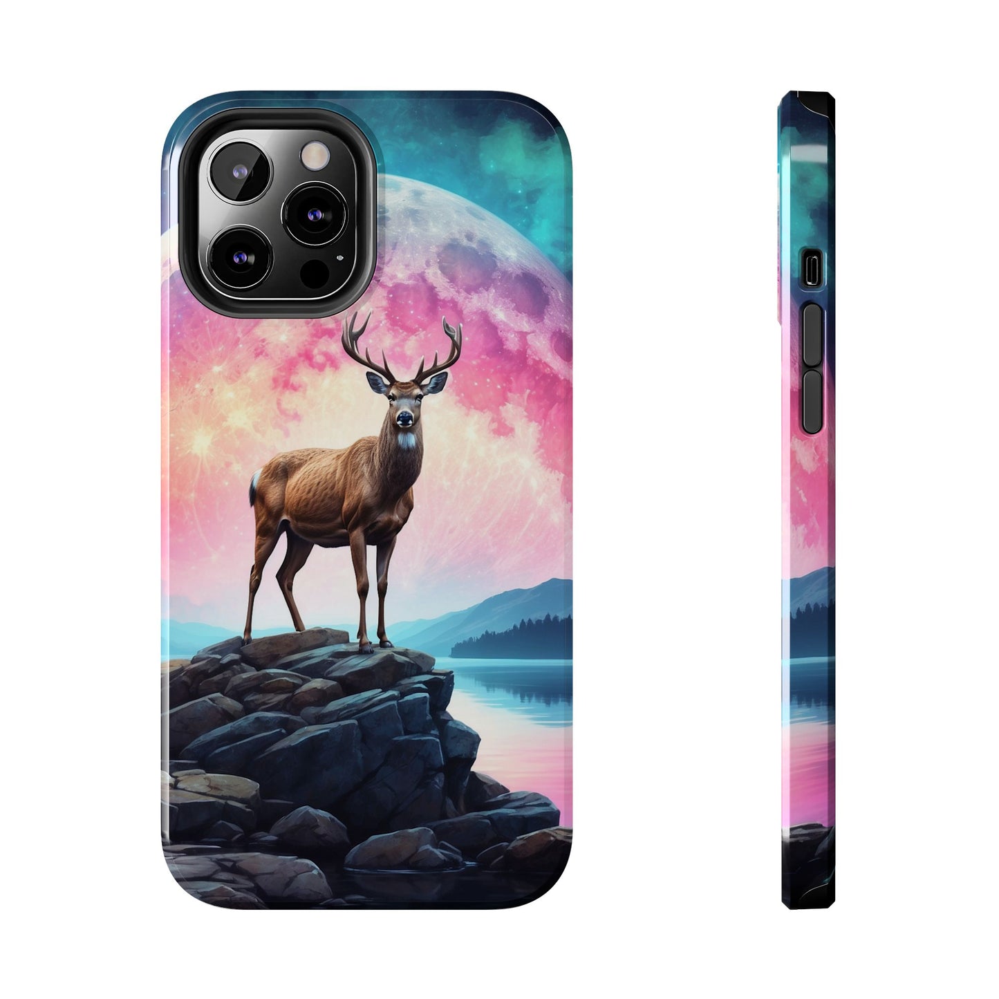 Stag in Moonlit Glow iPhone Case
