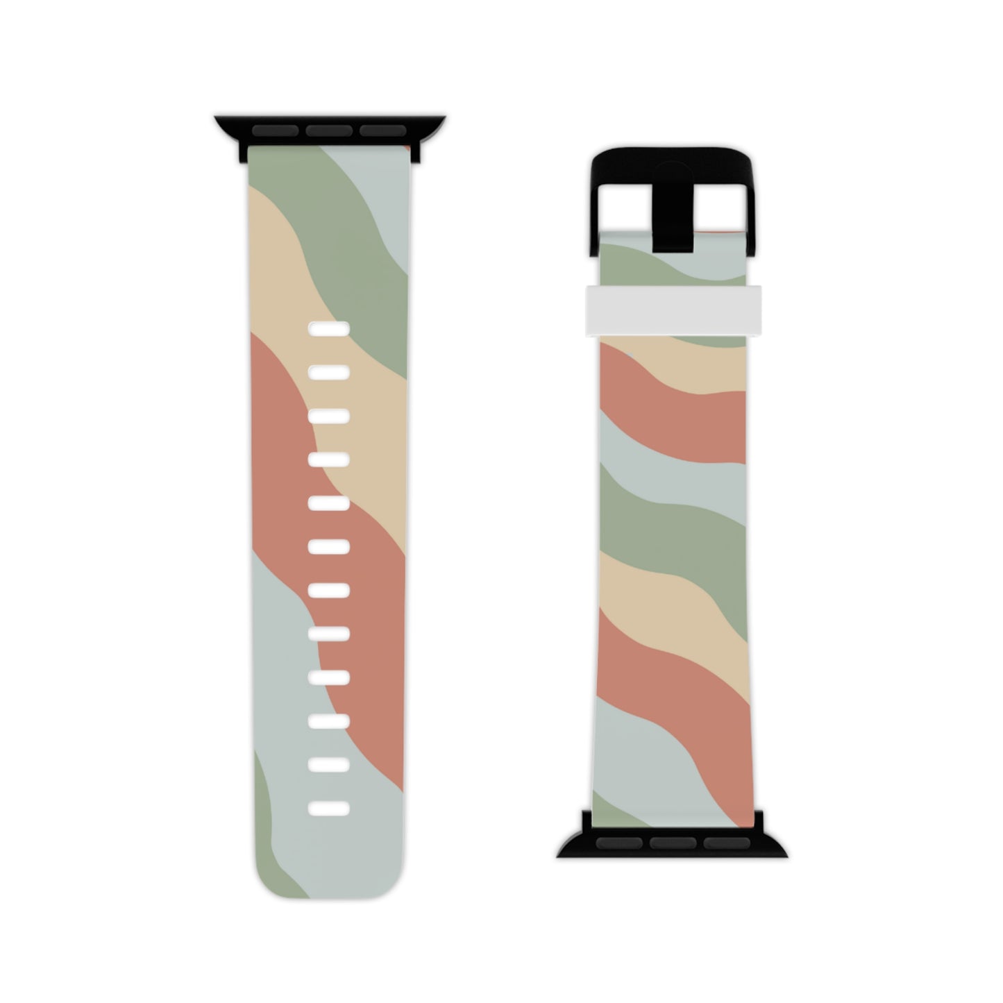 Earthy Retro Waves Apple Band