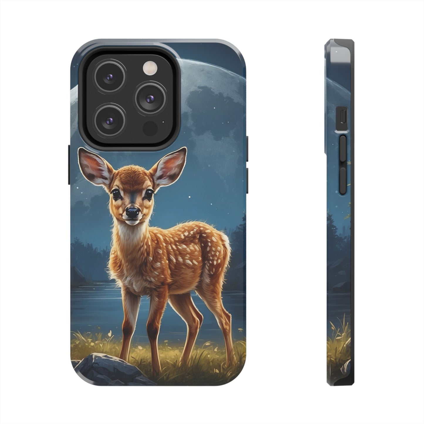 iPhone Case – Enchanted Fawn Under the Moonlit Sky