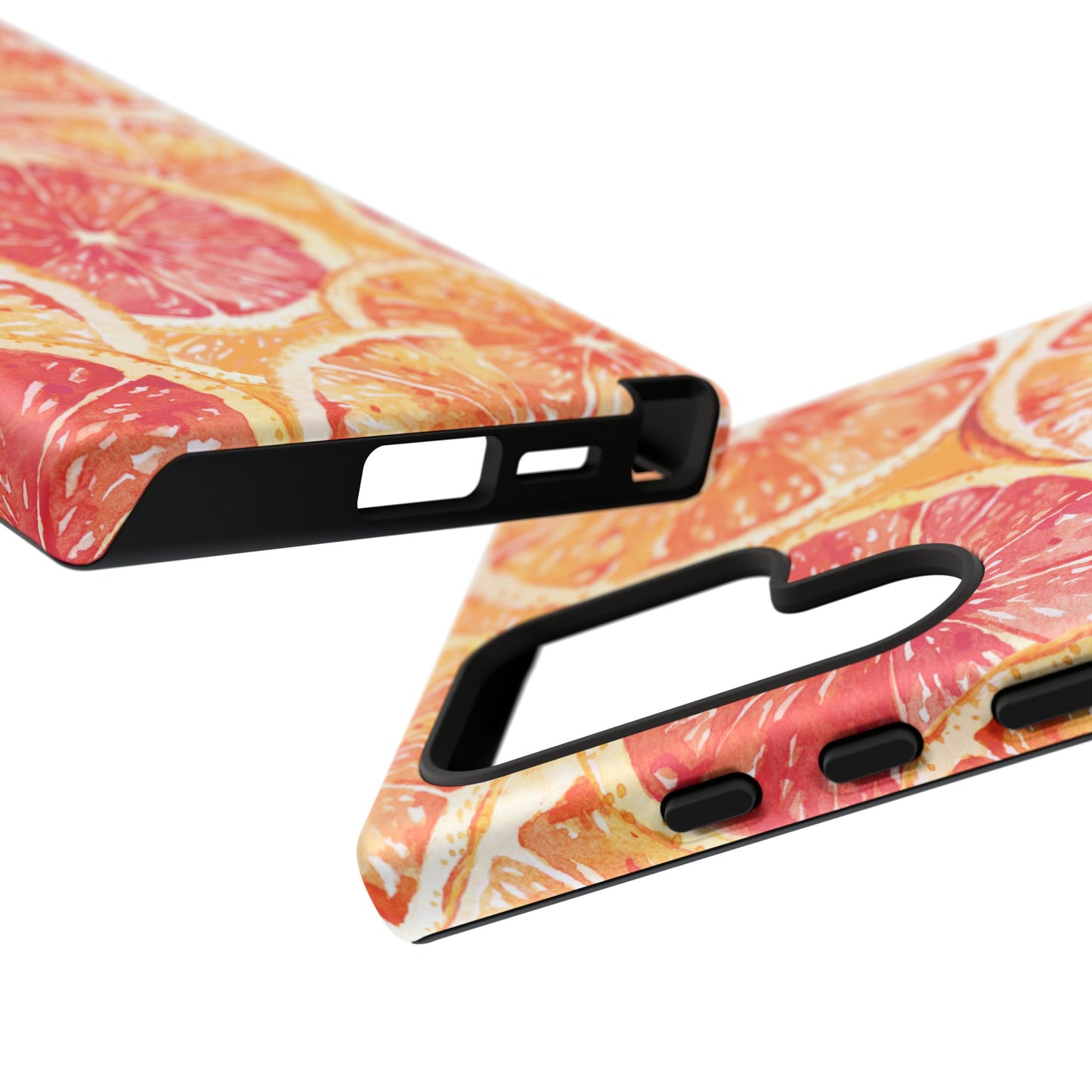 Watercolor Citrus Splash Tough Samsung Galaxy Case – Vibrant Fruit Print, Shock-Resistant Design