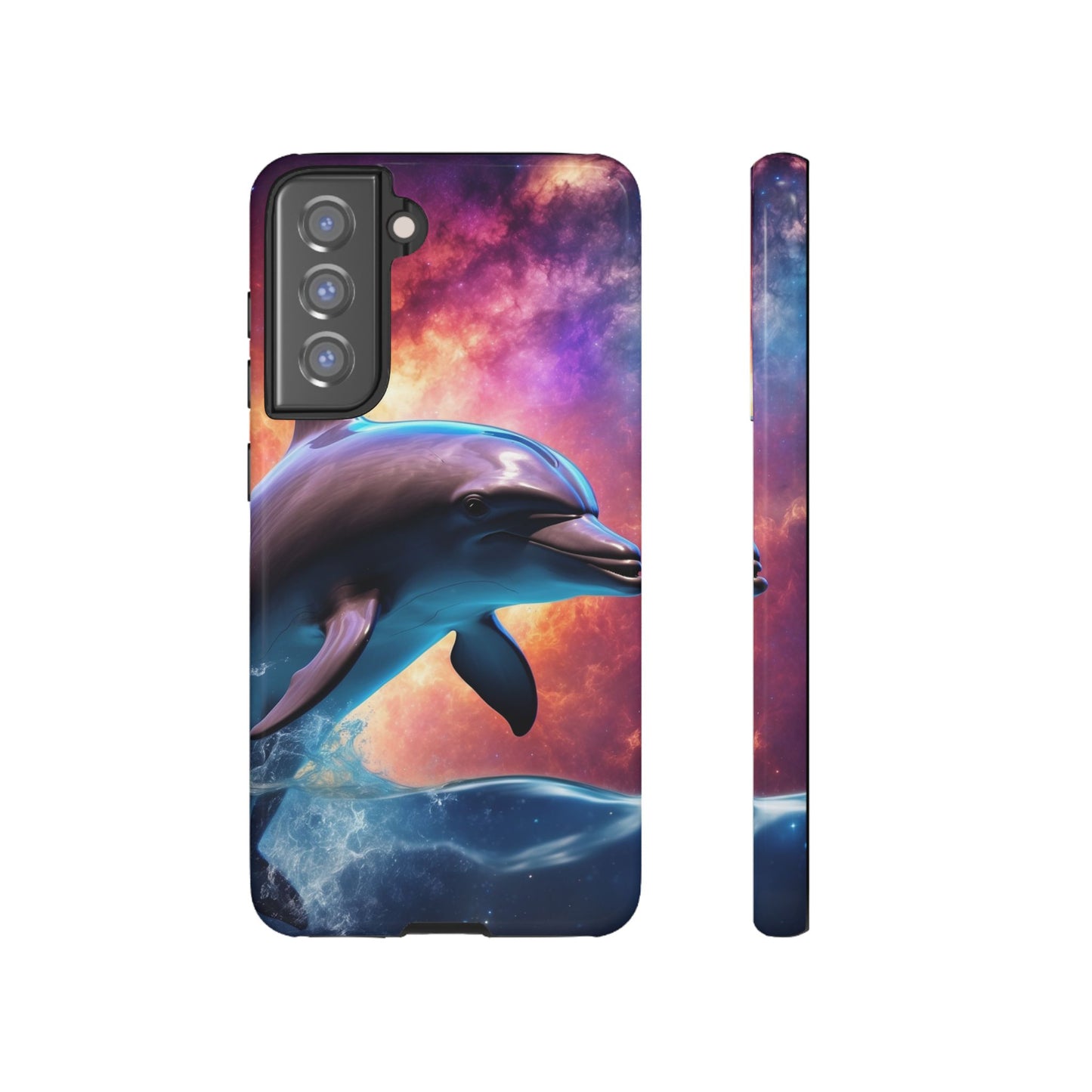 Cosmic Dolphin Galaxy Art - Samsung Galaxy Case