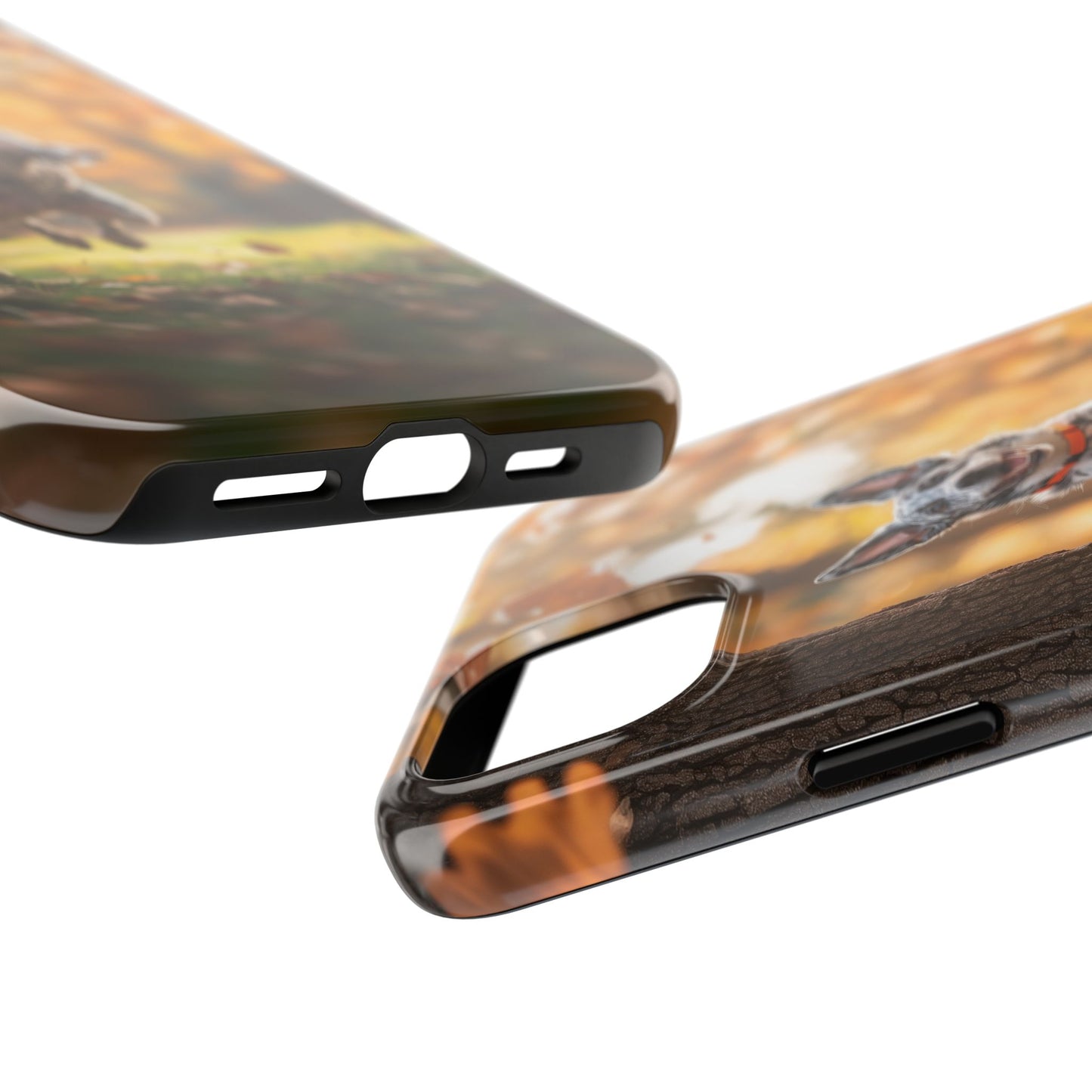 Energetic Blue Heeler Forest Pup Phone Case – Durable Outdoor-Inspired Design