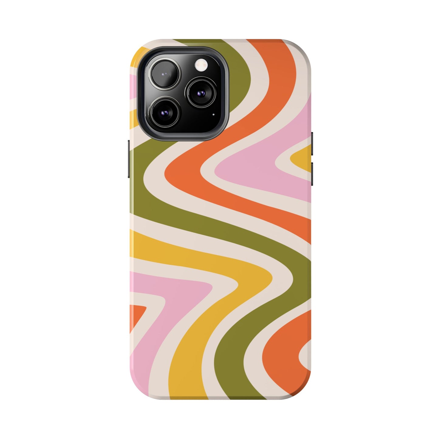 Retro Groove iPhone Case – 70s-Inspired Design with Dual-Layer Protection
