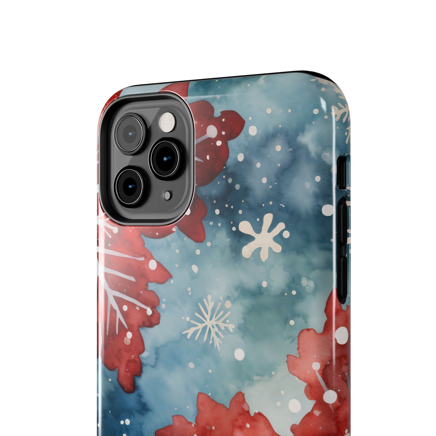 Crimson Snowflake Charm – iPhone Case Details: