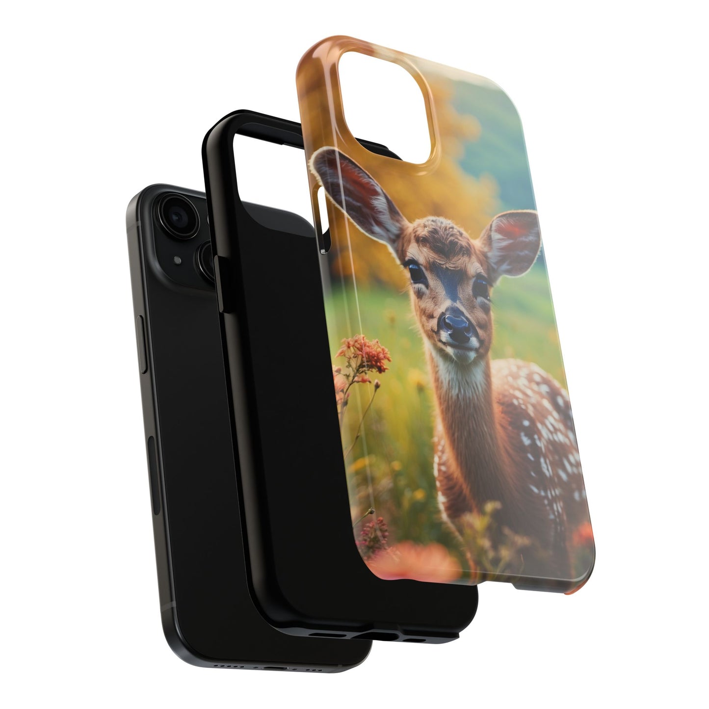 Golden Meadow Fawn iPhone Case