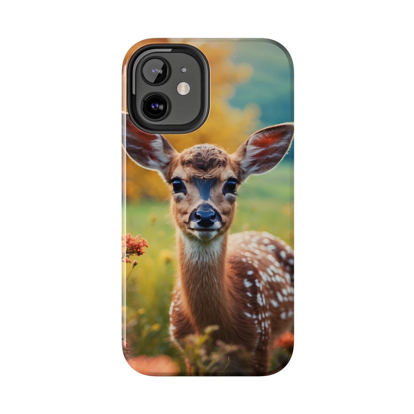 Golden Meadow Fawn iPhone Case
