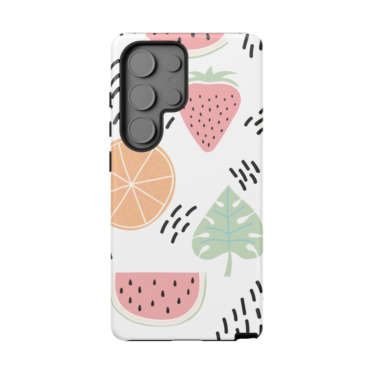 Tropical Fruit Fiesta Tough Samsung Galaxy  Case – Fun Watermelon, Pineapple, and Citrus Design