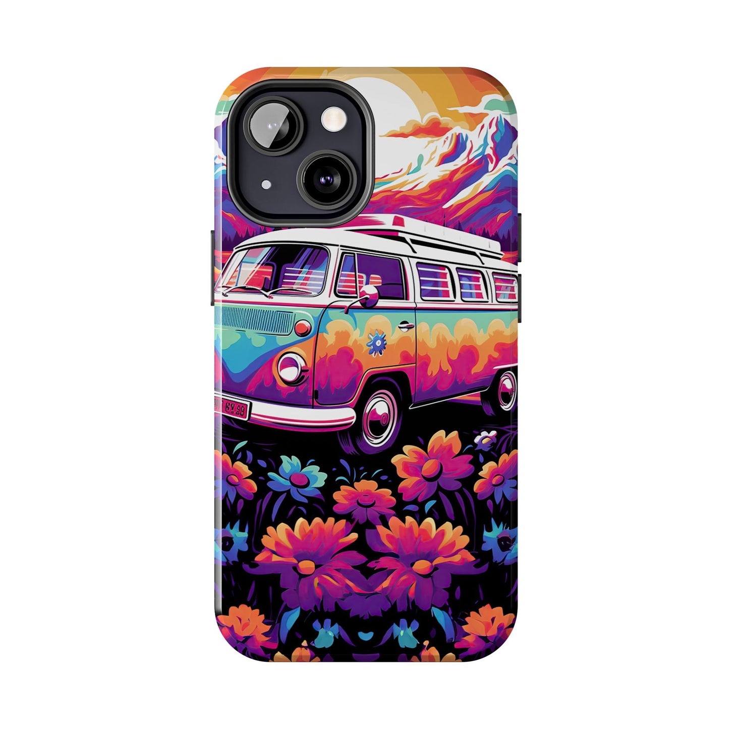 Groovy Floral Sunset Van – iPhone Series Case