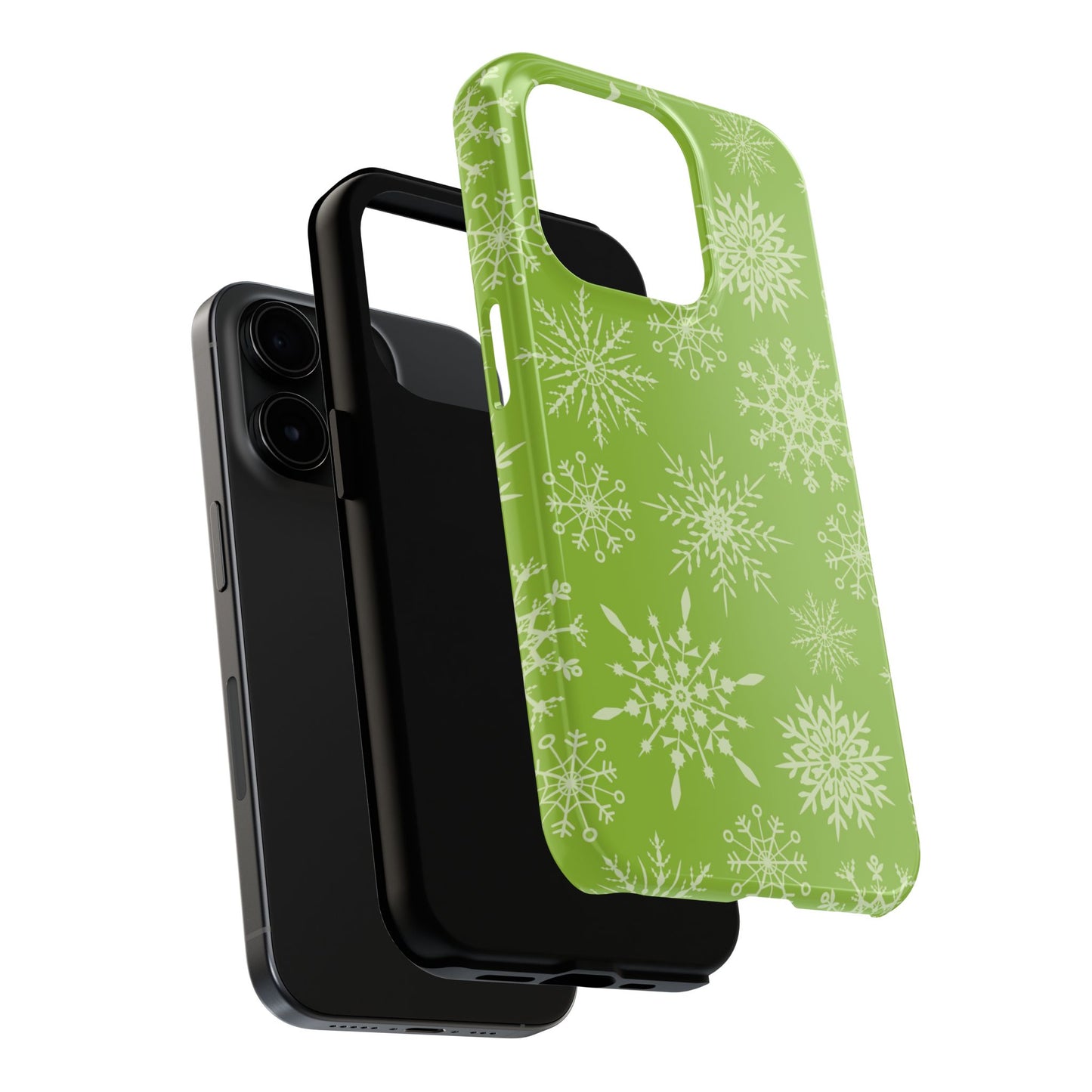 Green Snowflake Pattern – iPhone Series Case