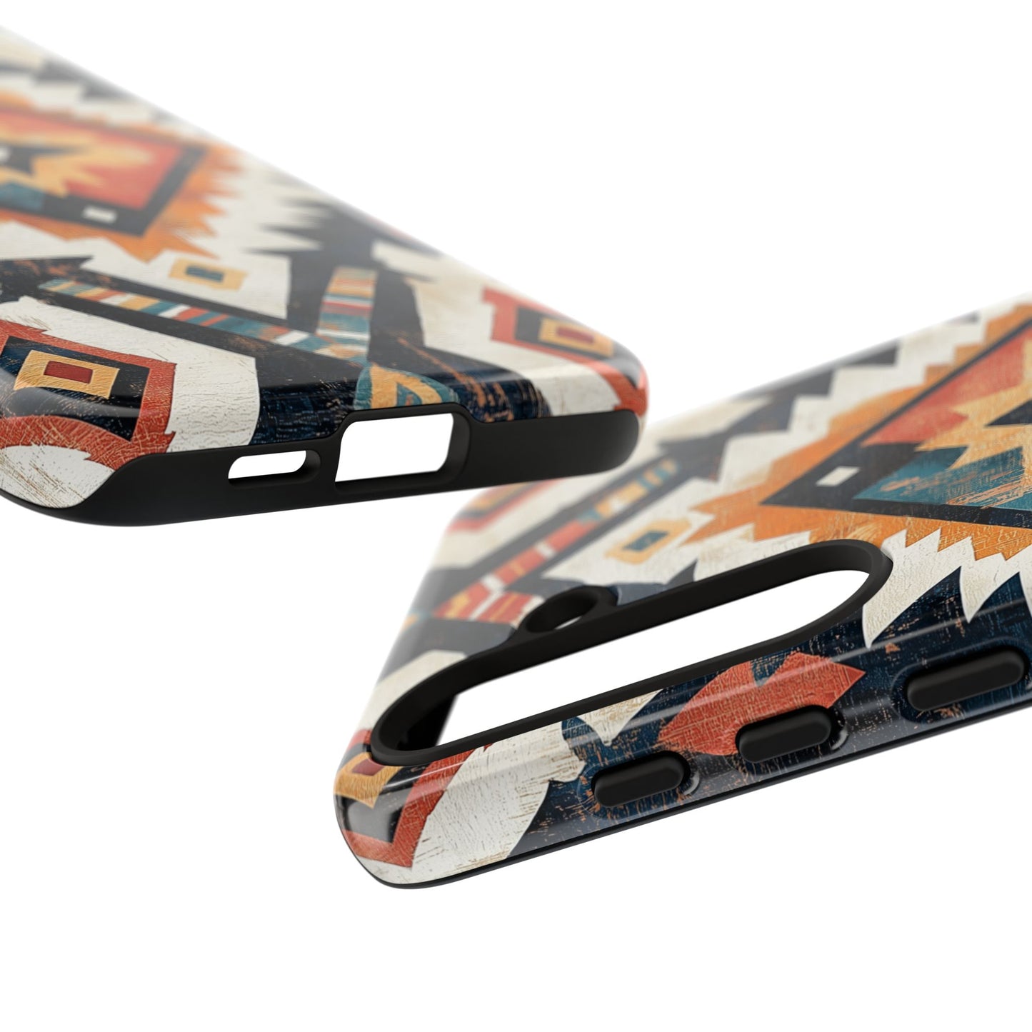 Vintage Southwestern Diamond Tough Samsung Galaxy Case – Rustic Tribal Design, Dual-Layer Protection