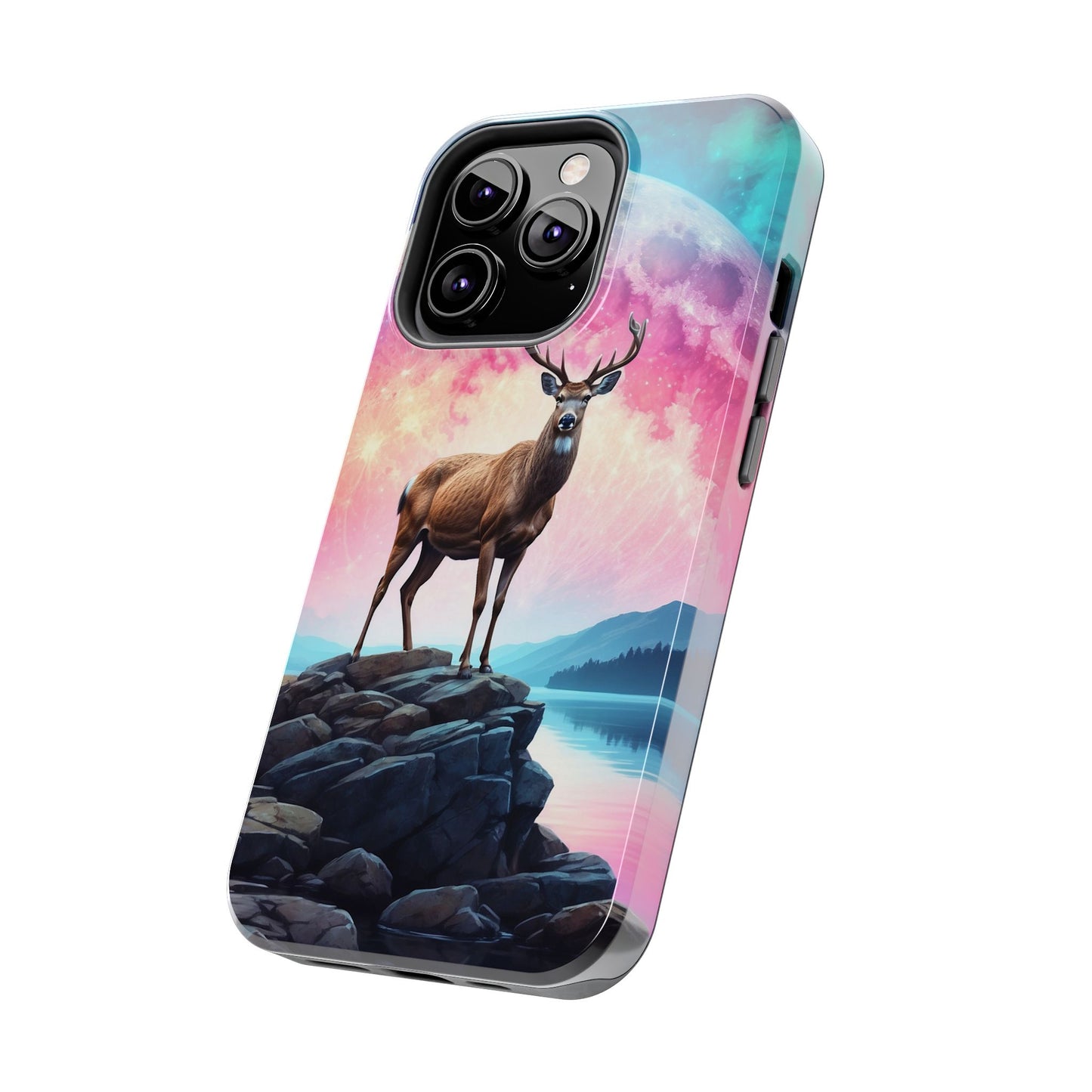 Stag in Moonlit Glow iPhone Case