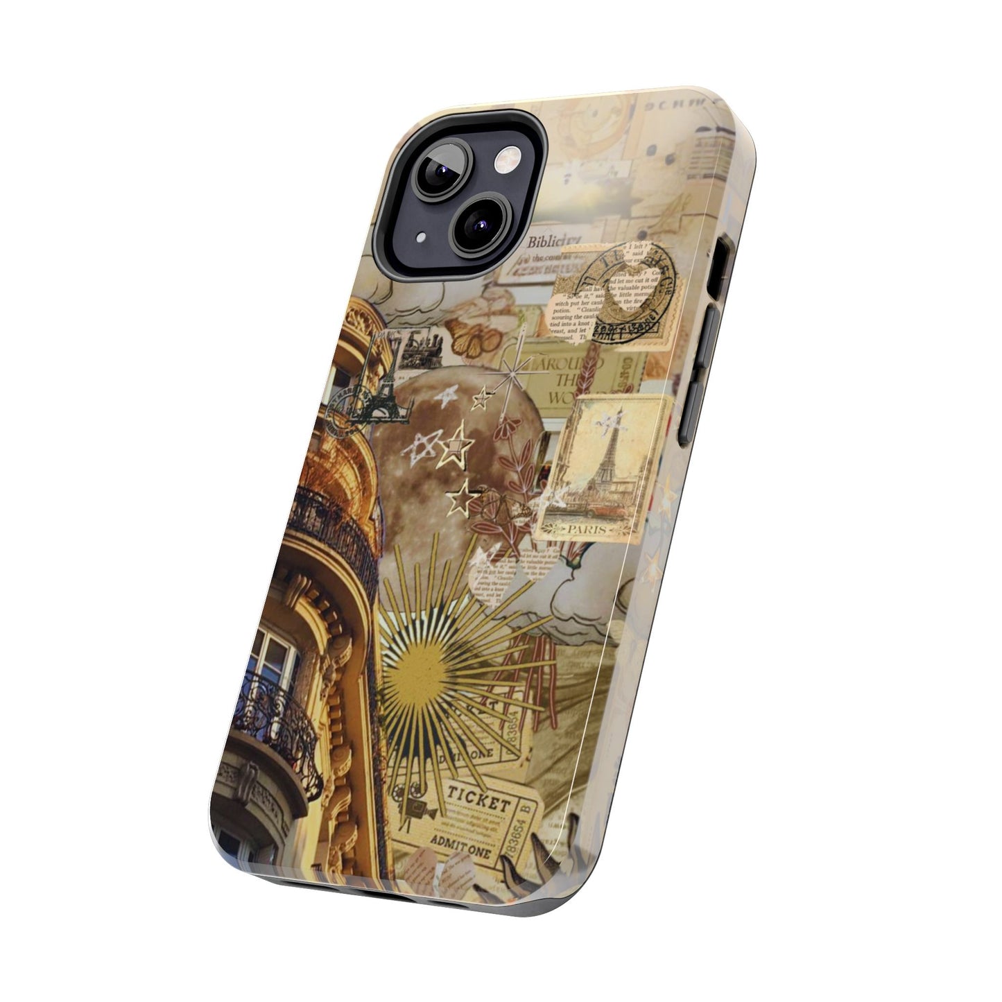 Parisian Dream Collage iPhone Case – Dual - Layer Protection with Vintage French Aesthetic - BOGO Cases